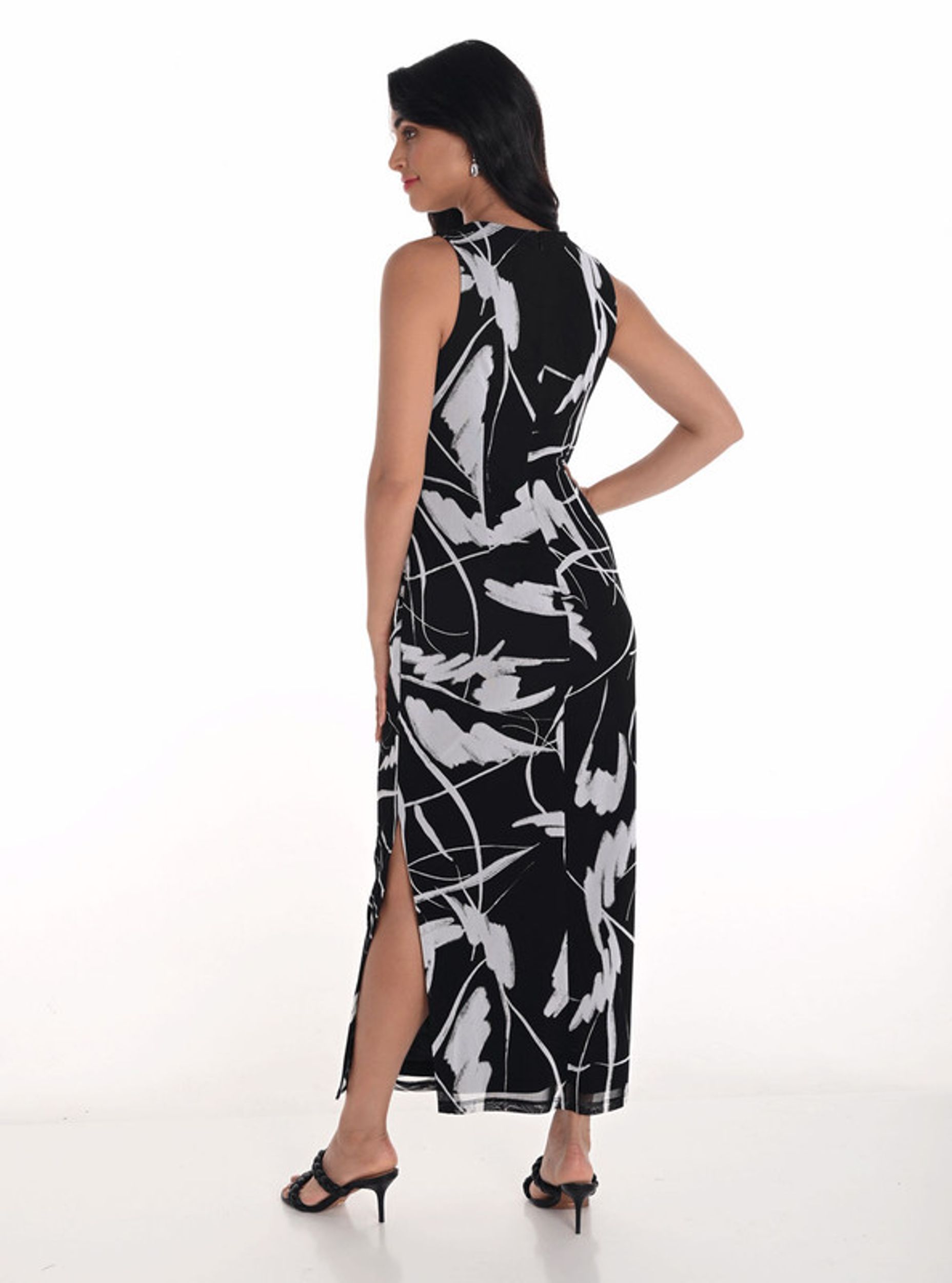 Frank Lyman |  Frank Lyman Maxikleid mit monochromem Print | 38 | 1105_1004