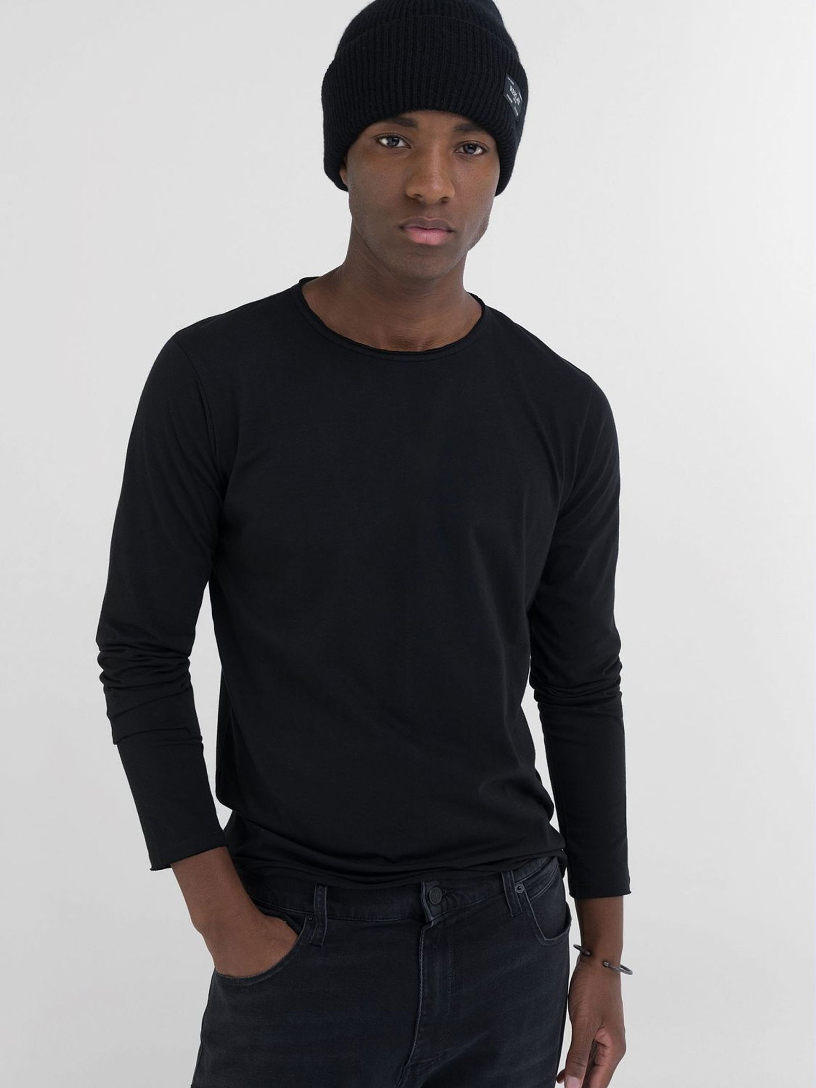 Replay | Replay Longsleeve | M | black