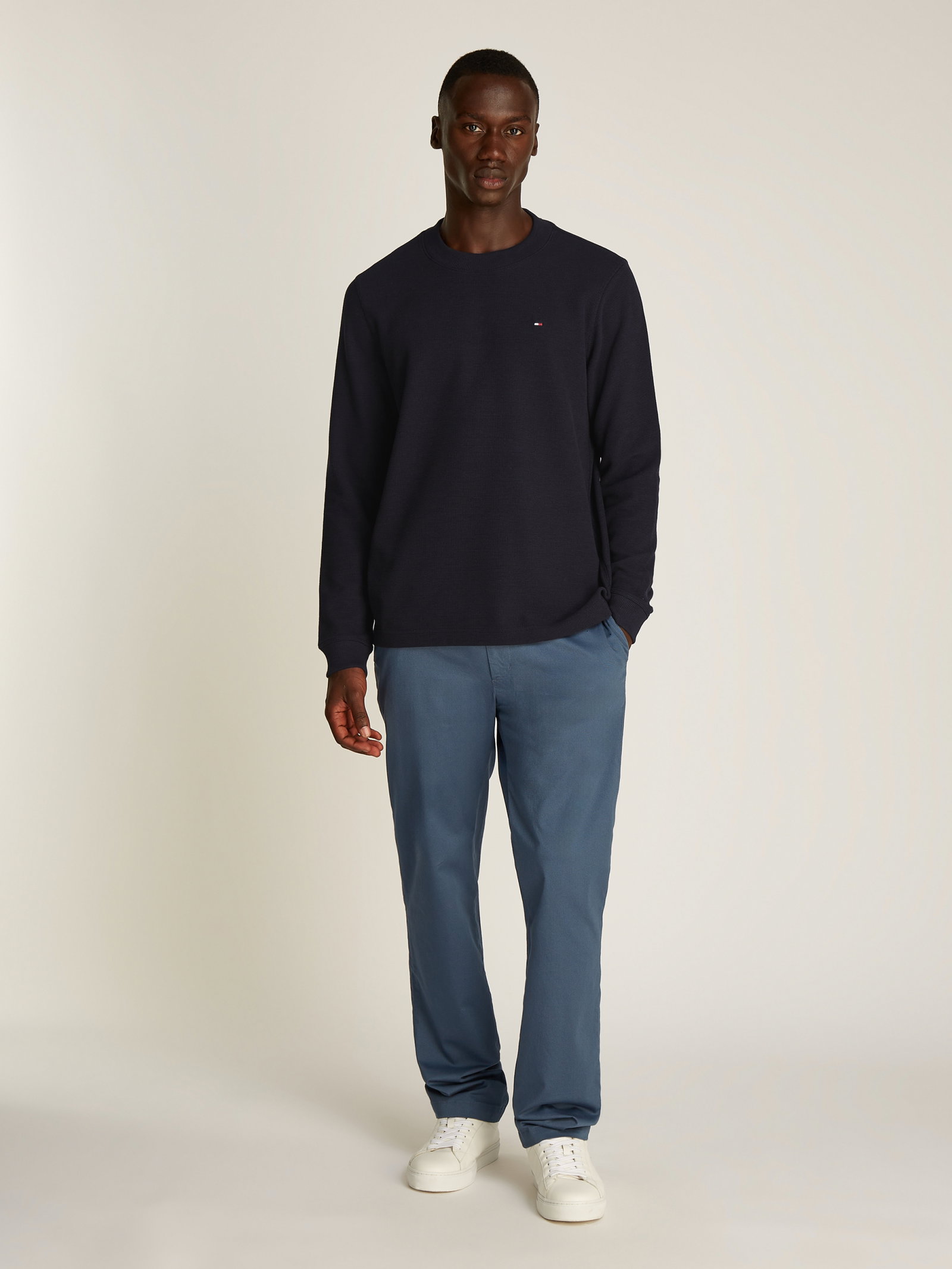 TEXTURED LS TEE, BLUE #11