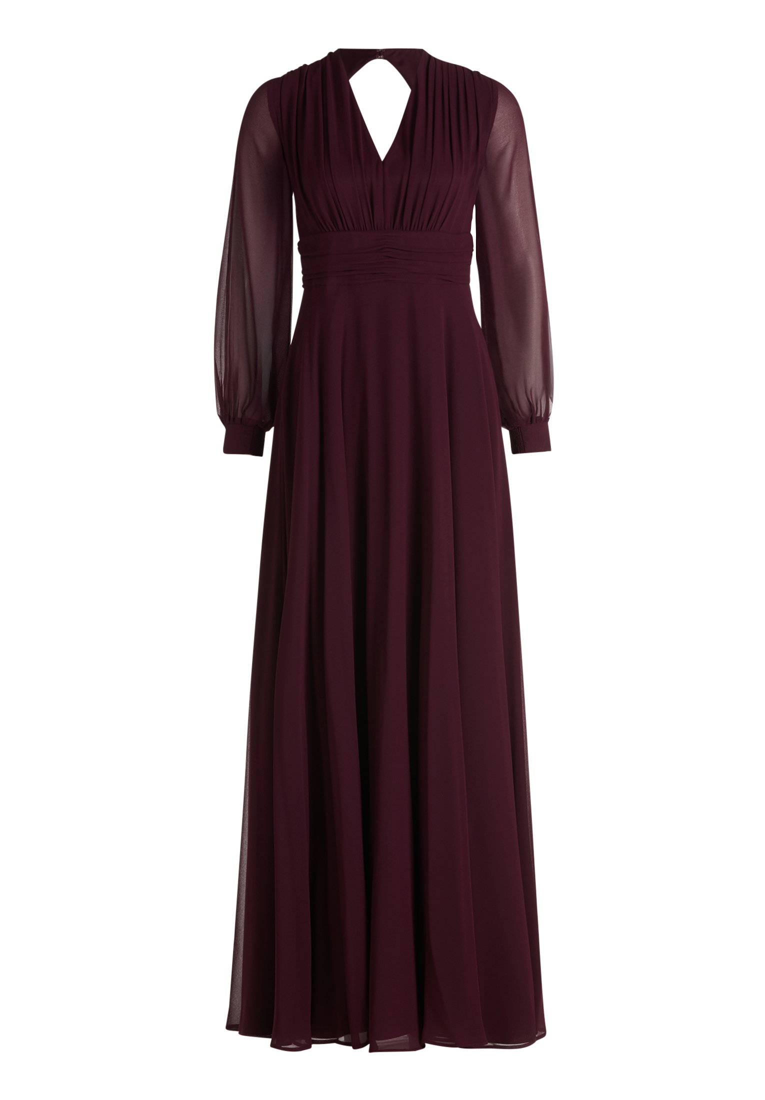 Kleid Lang 1/1 Arm, Strong Aubergine #1