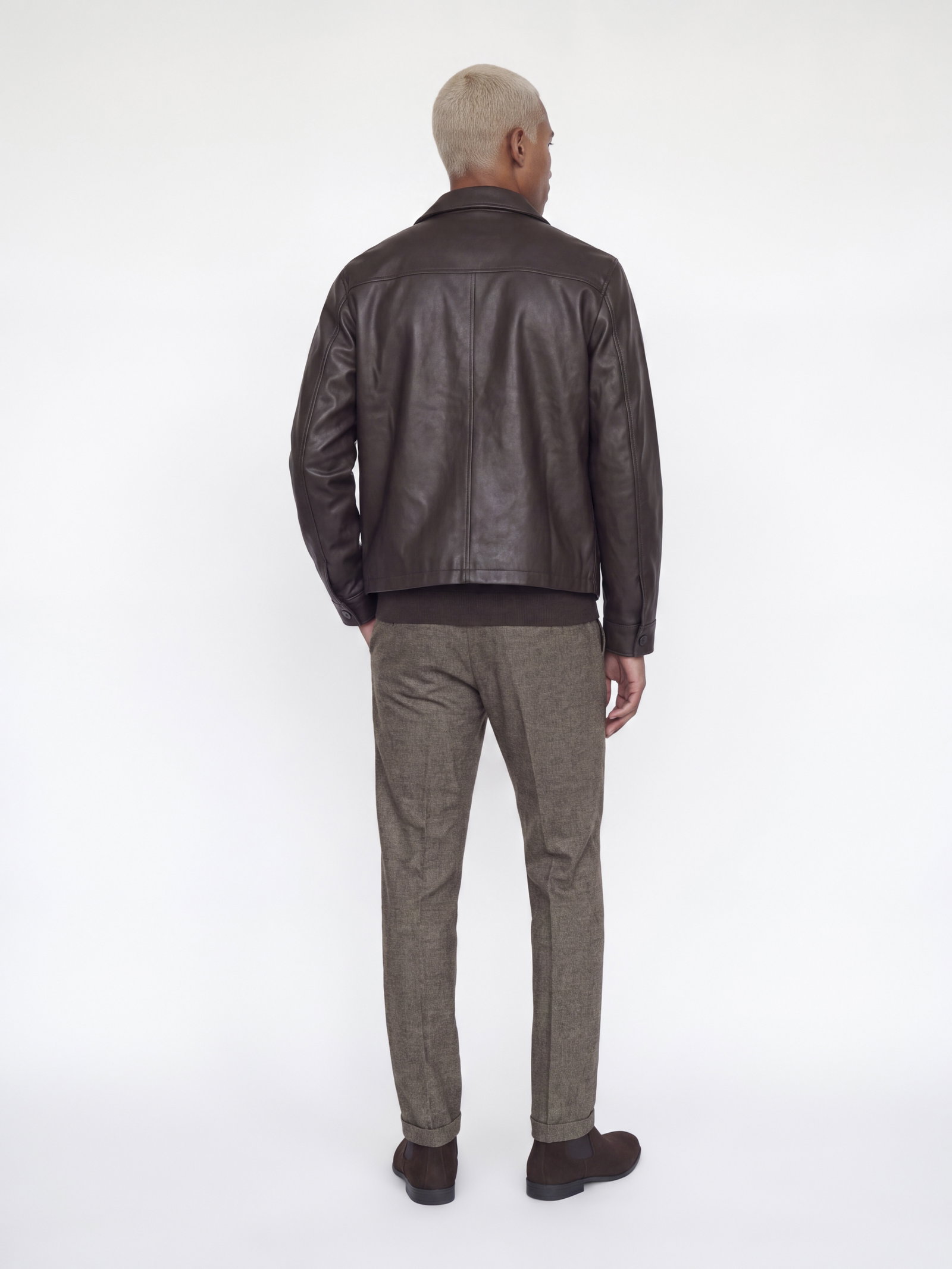 JPSTOLLIE BLAKE WINTER CHINO SN, Cocoa/HERRINGBONE #5