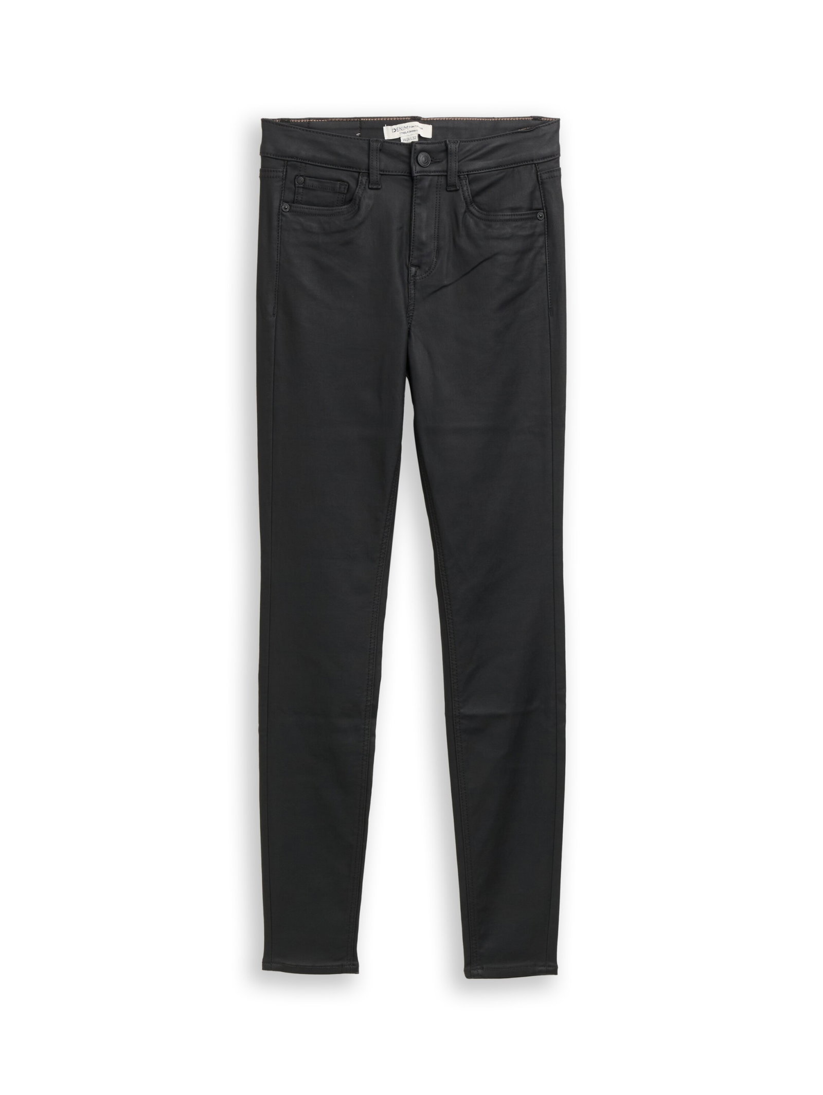 TTNELA SKINNY, coated black denim #1