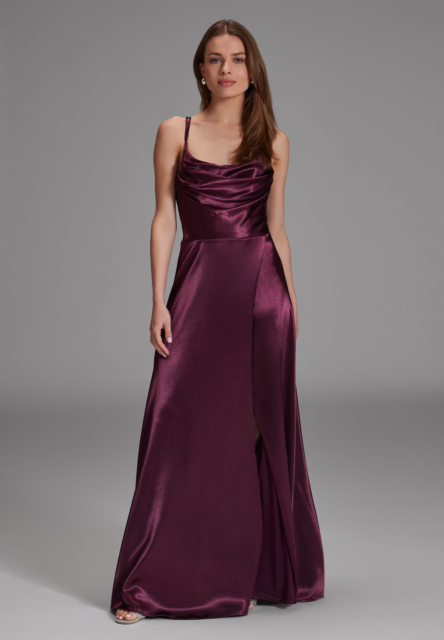Hey Kyla Satin-Abendkleid mit Gehschlitz #6