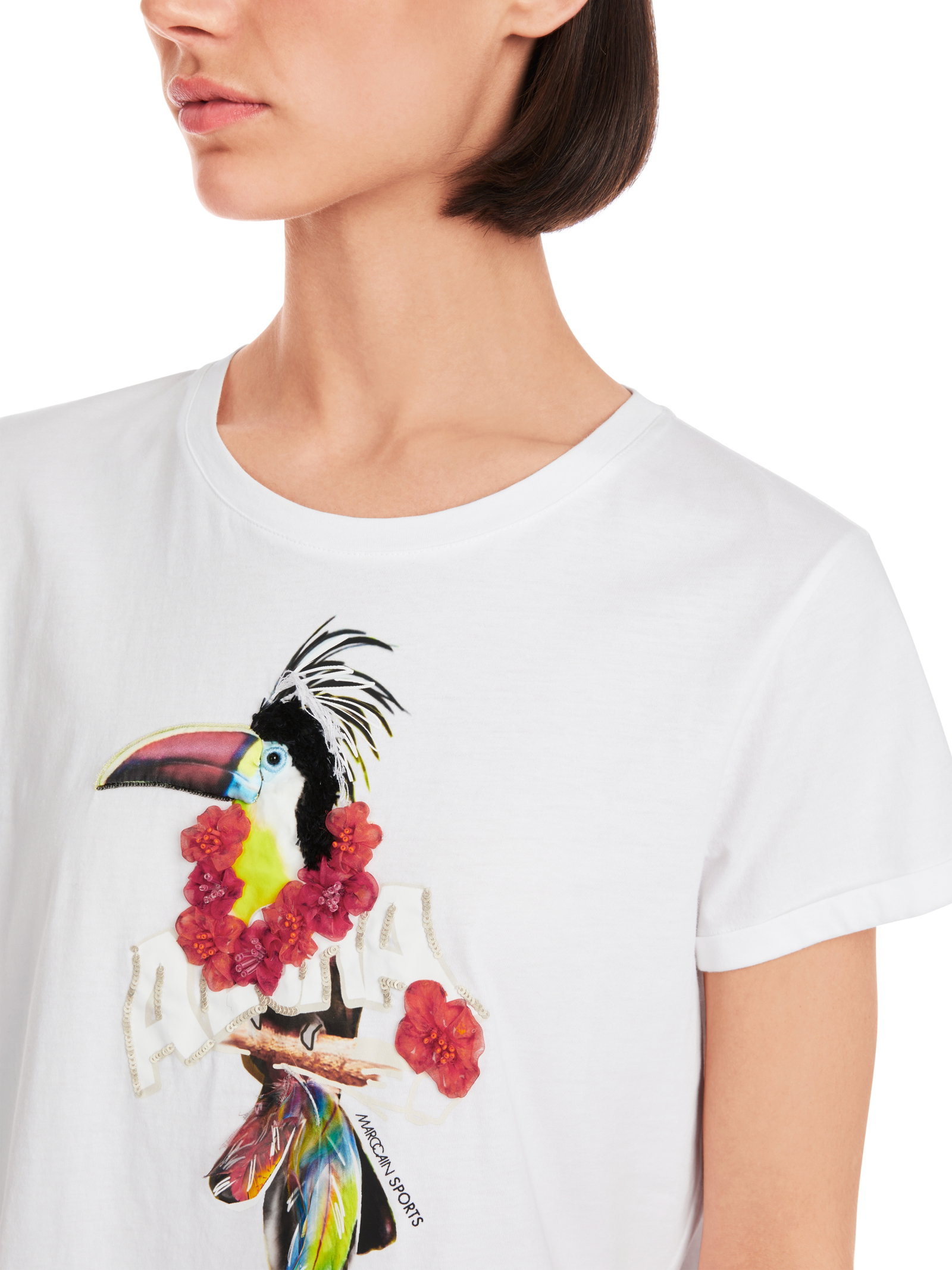Marc Cain T-Shirt mit 3D-Tukan-Print #4