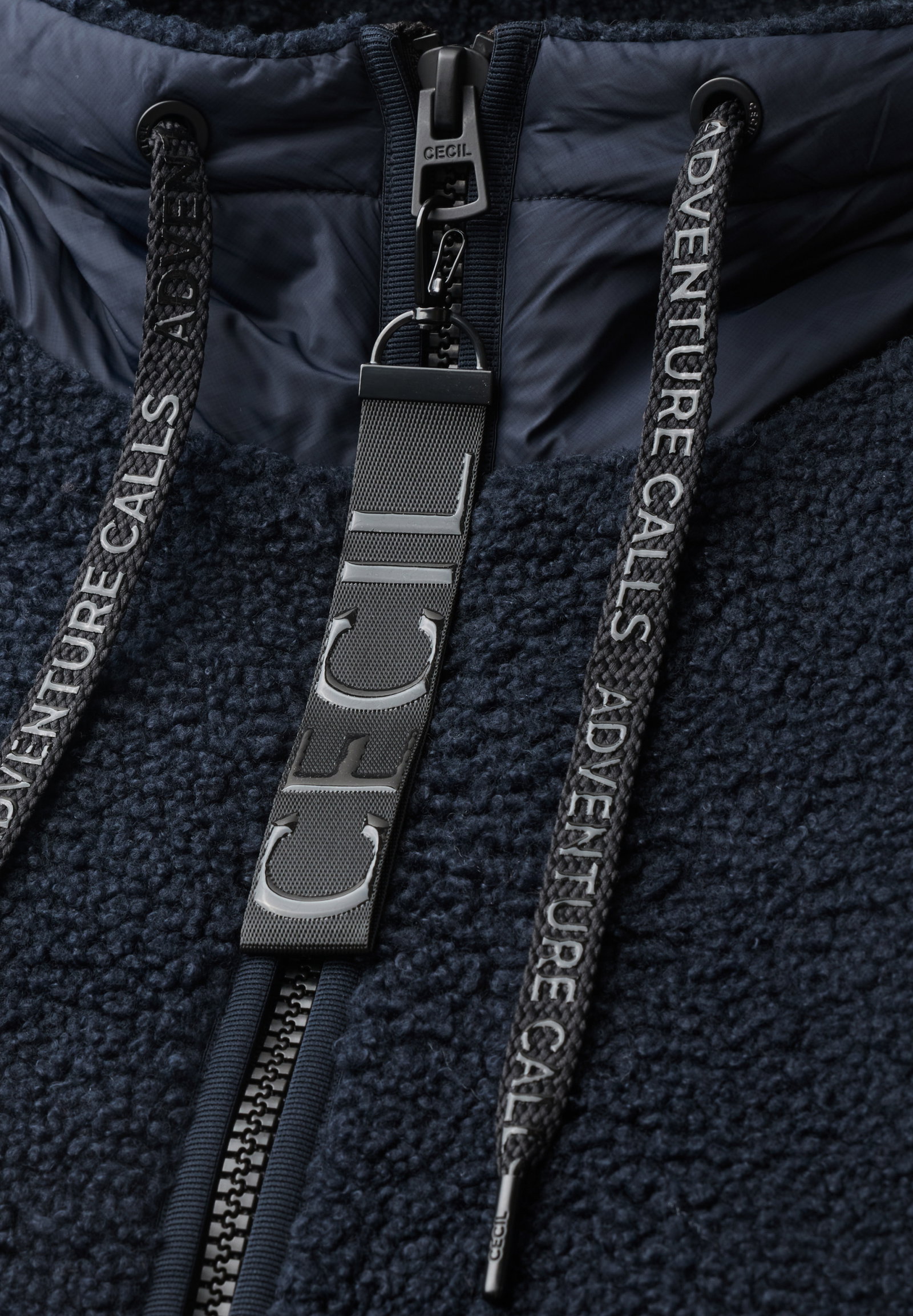 TOS Teddy Matmix Coat, dark navy blue #2