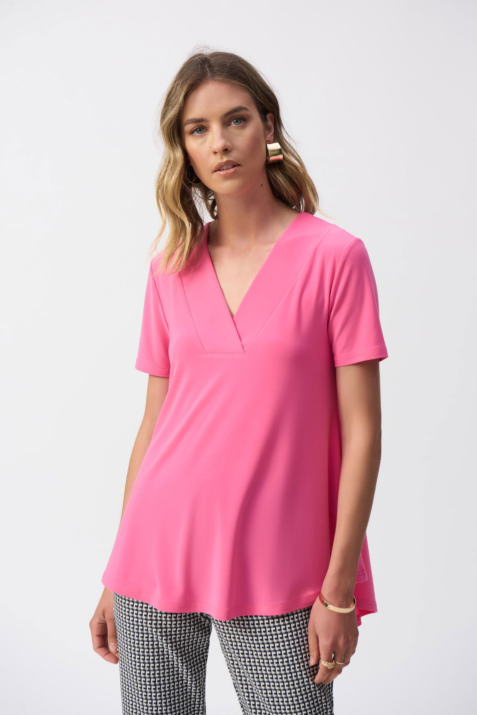 7a2bddbb4ddd02b3a5c425a8cb0a2734 Joseph Ribkoff | Ausgestelltes Jerseyoberteil | 48
