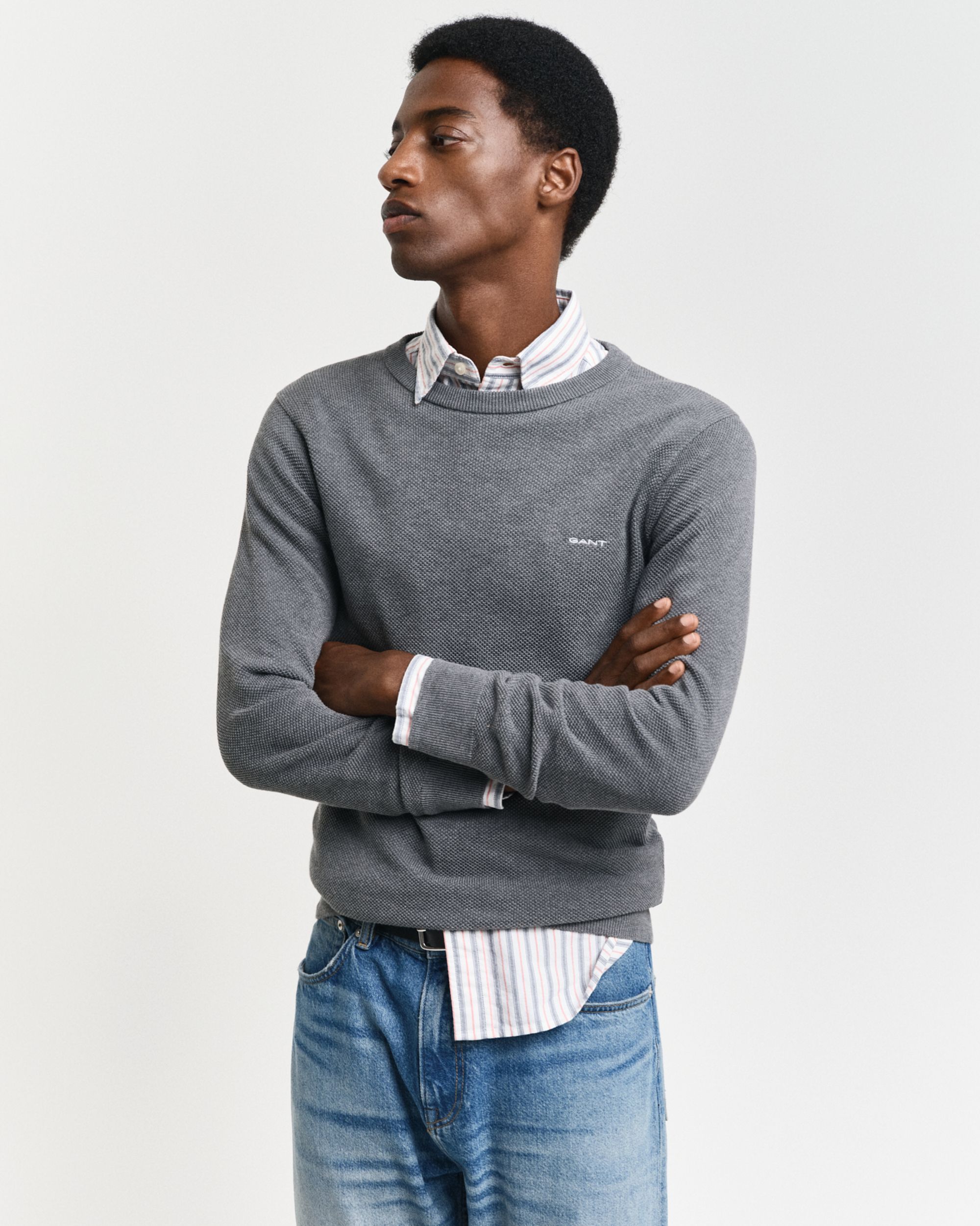 Gant |  Gant Pullover  | XL | dusty blue sea