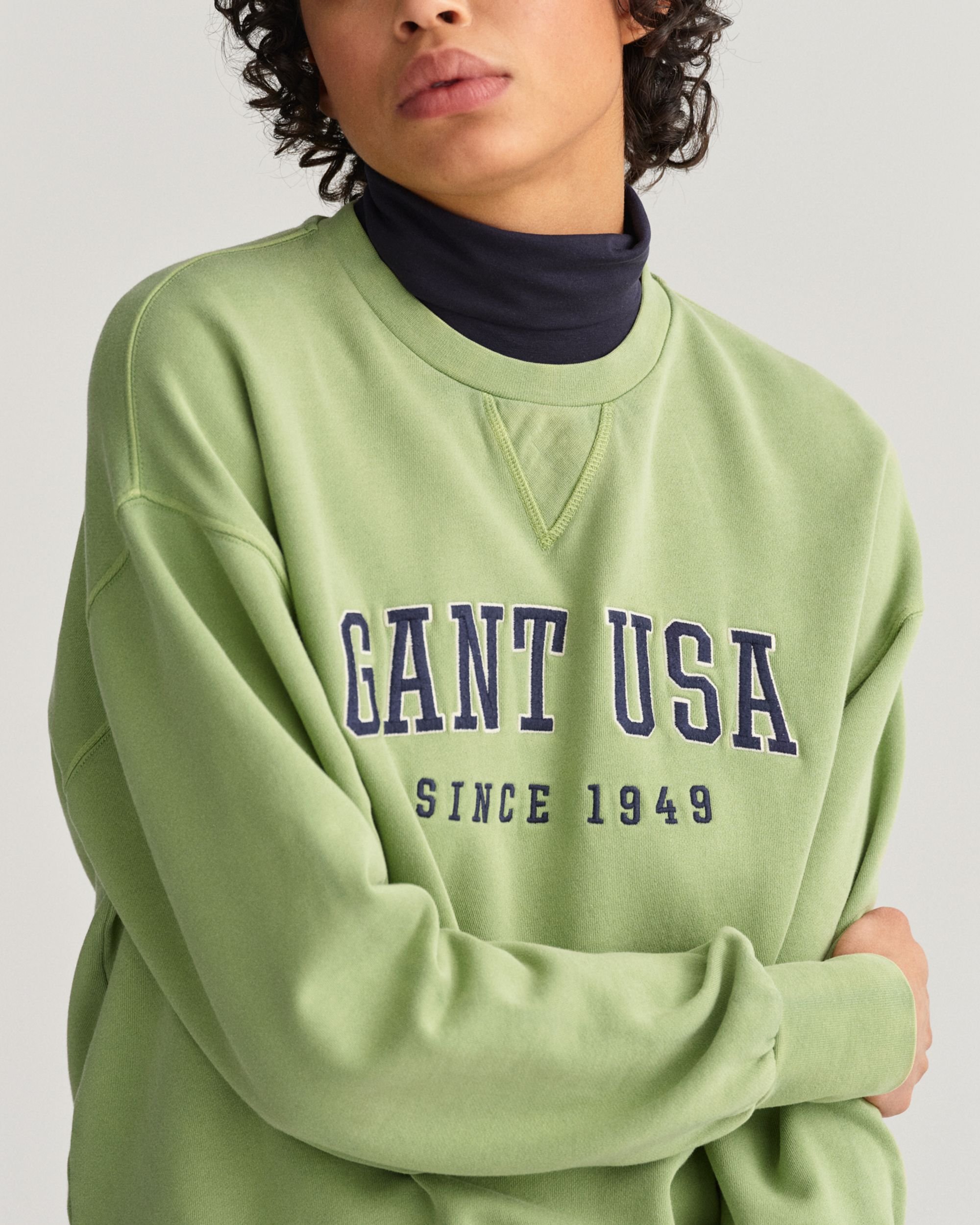 USA Graphic Rundhals-Sweatshirt