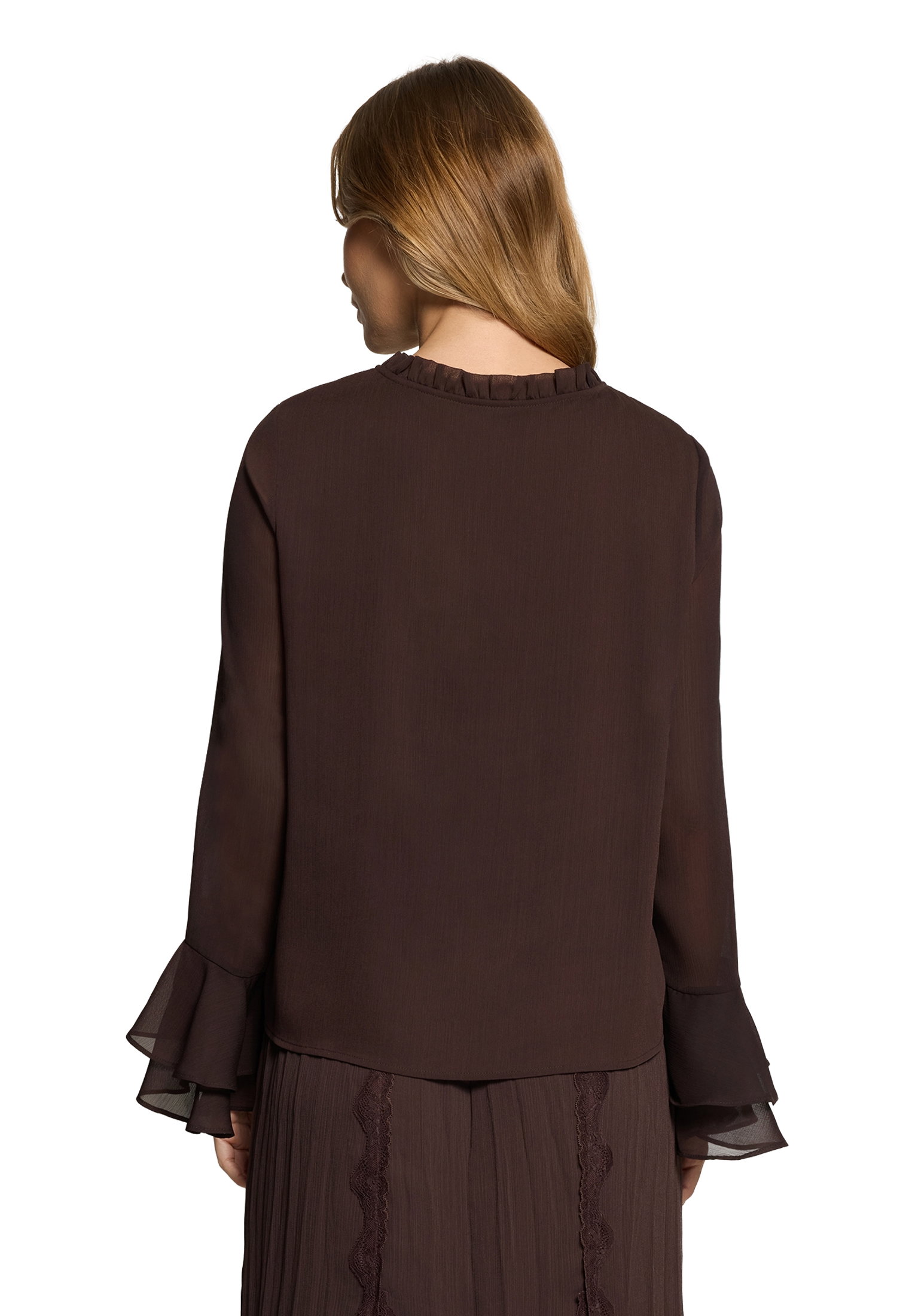 Bluse Kurz 1/1 Arm, Black Coffee #4