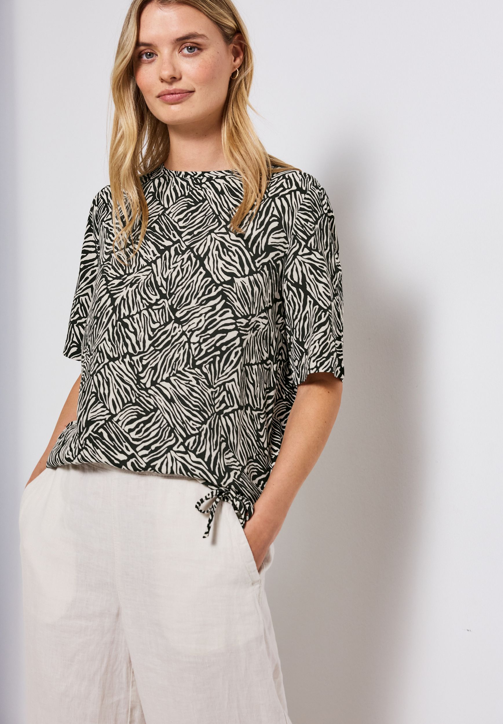 |  LTD QR printed mat-mix shirt w, pine grove green | 40 | 4565_26618
