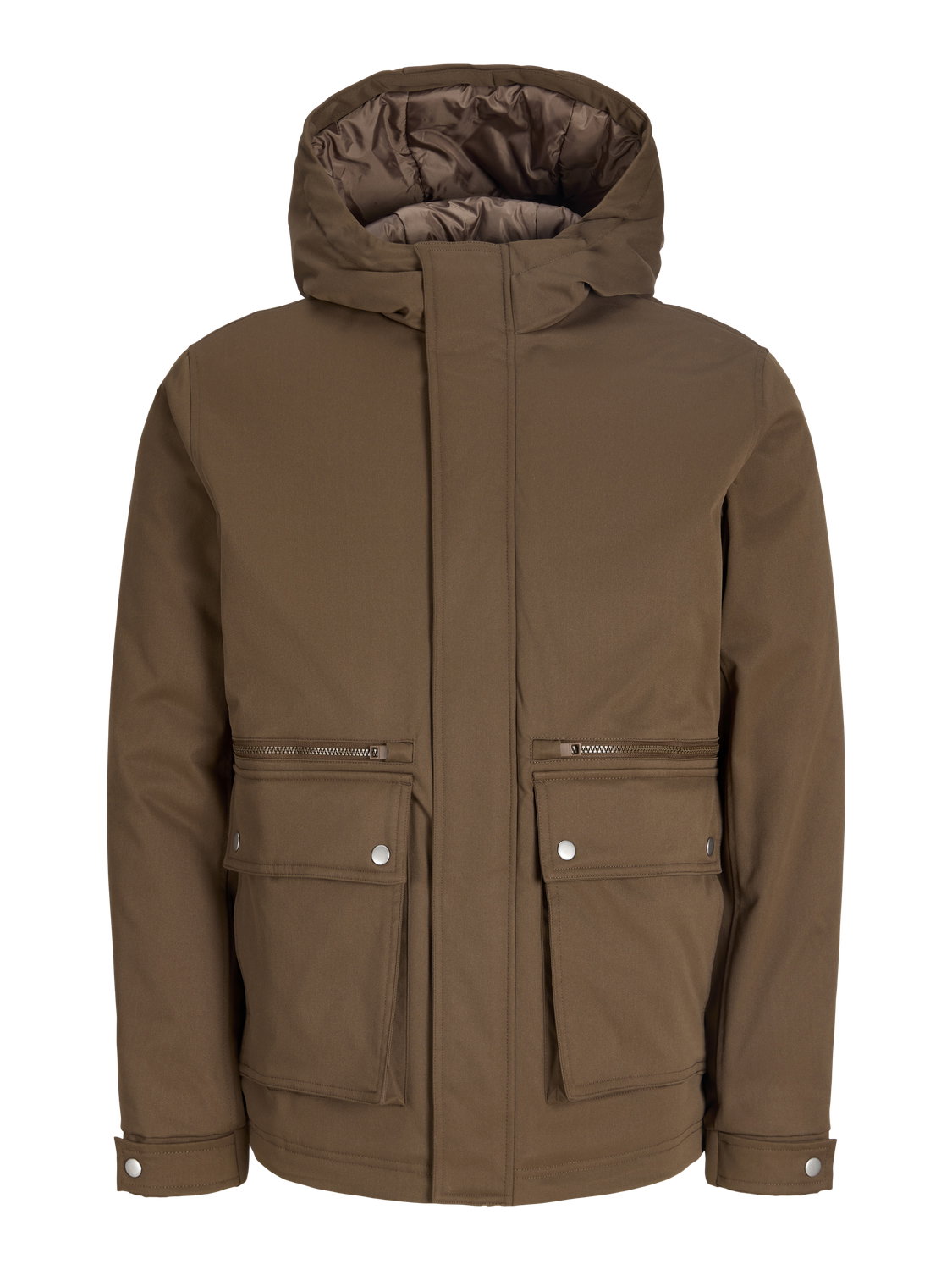 JJEWOLF PARKA JACKET JNR, Cocoa #1