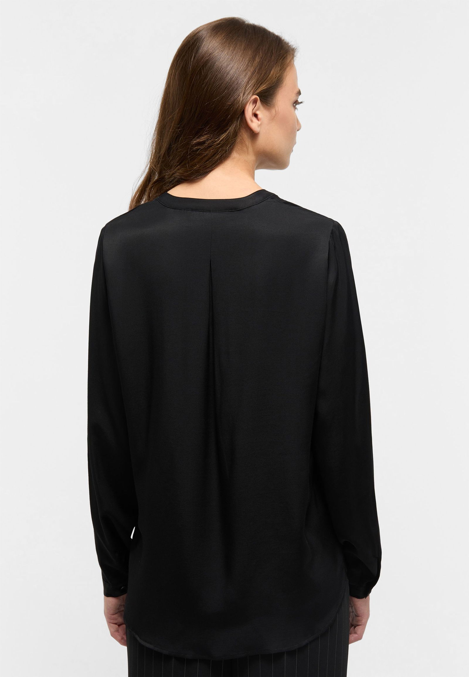 Eterna Bluse Viskose Langarm