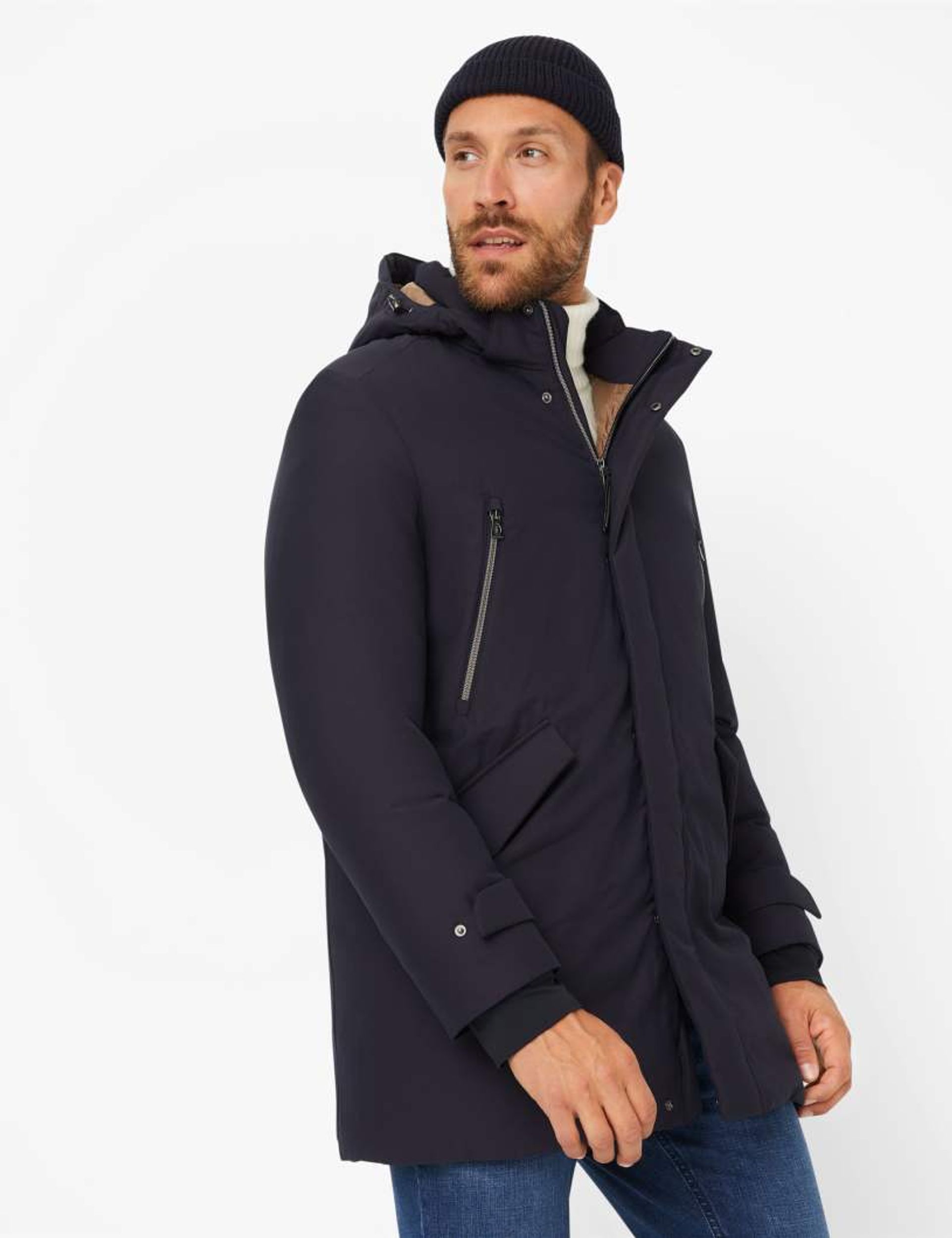 Brax |  Brax Long Jacke "Style Vitorio" | XXXL | clean raw blue