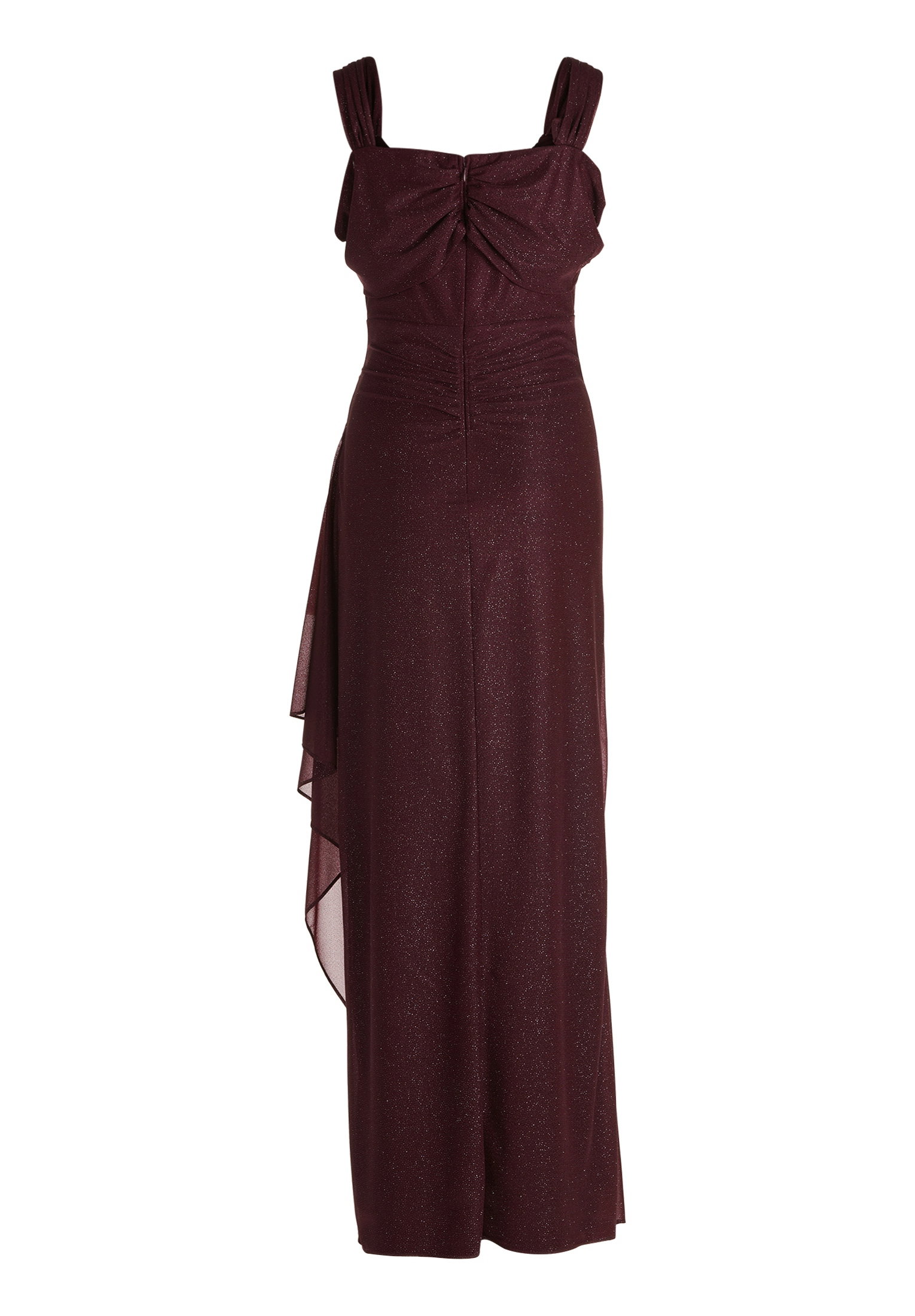 Kleid Lang 1/2 Arm, Grey/Dark Red #2