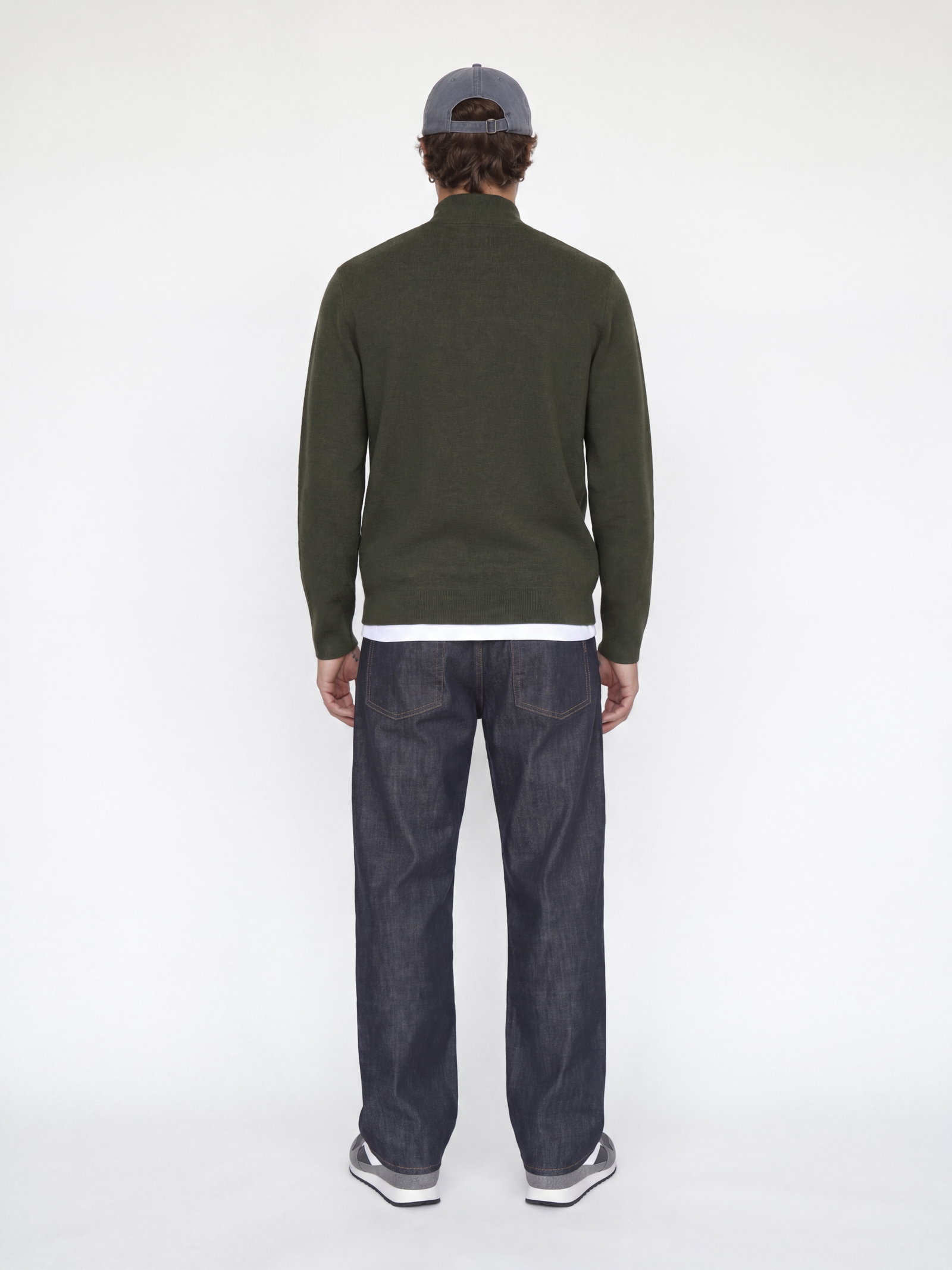 JPRBLAMILANO STITCH KNIT HALF ZIP S, Rosin/Melange #7