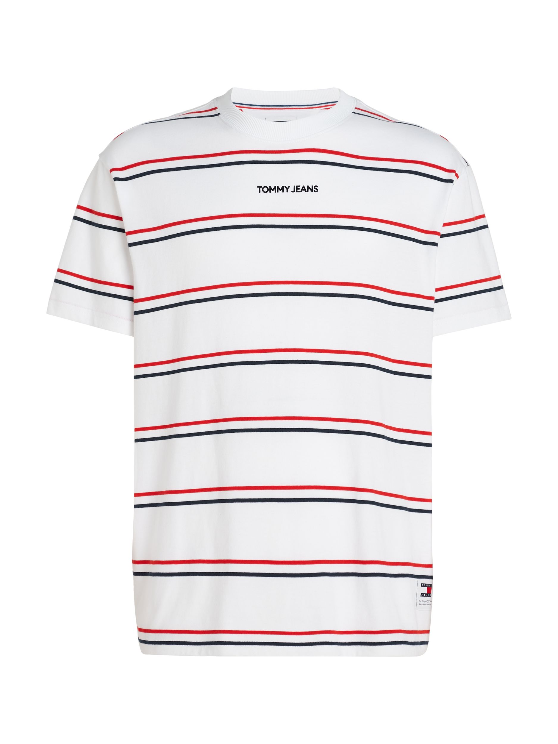  |  TJM REG S CLASSIC STRIPE TEE, WHITE | S | white / multi