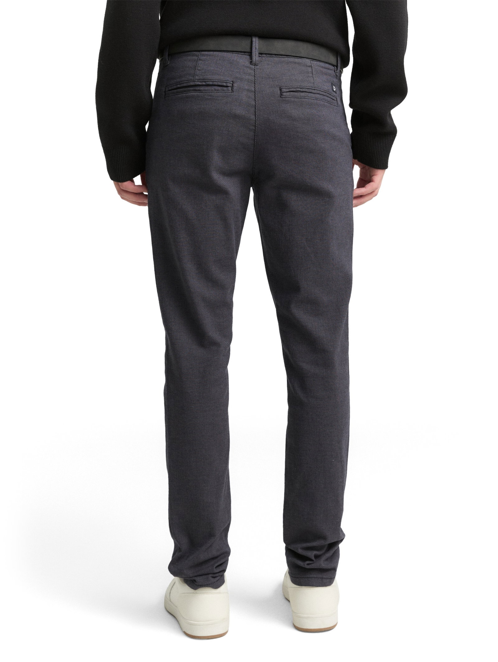 structured straight chino, anthra dobby yarn dye #3