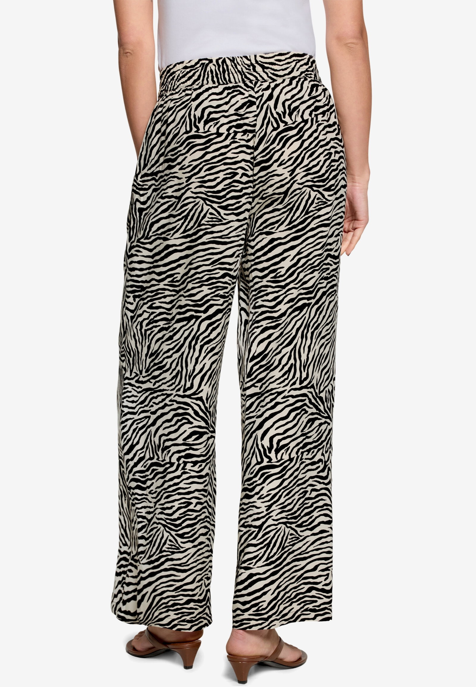 Hose Casual 7/8 Länge, Cream/Black #3