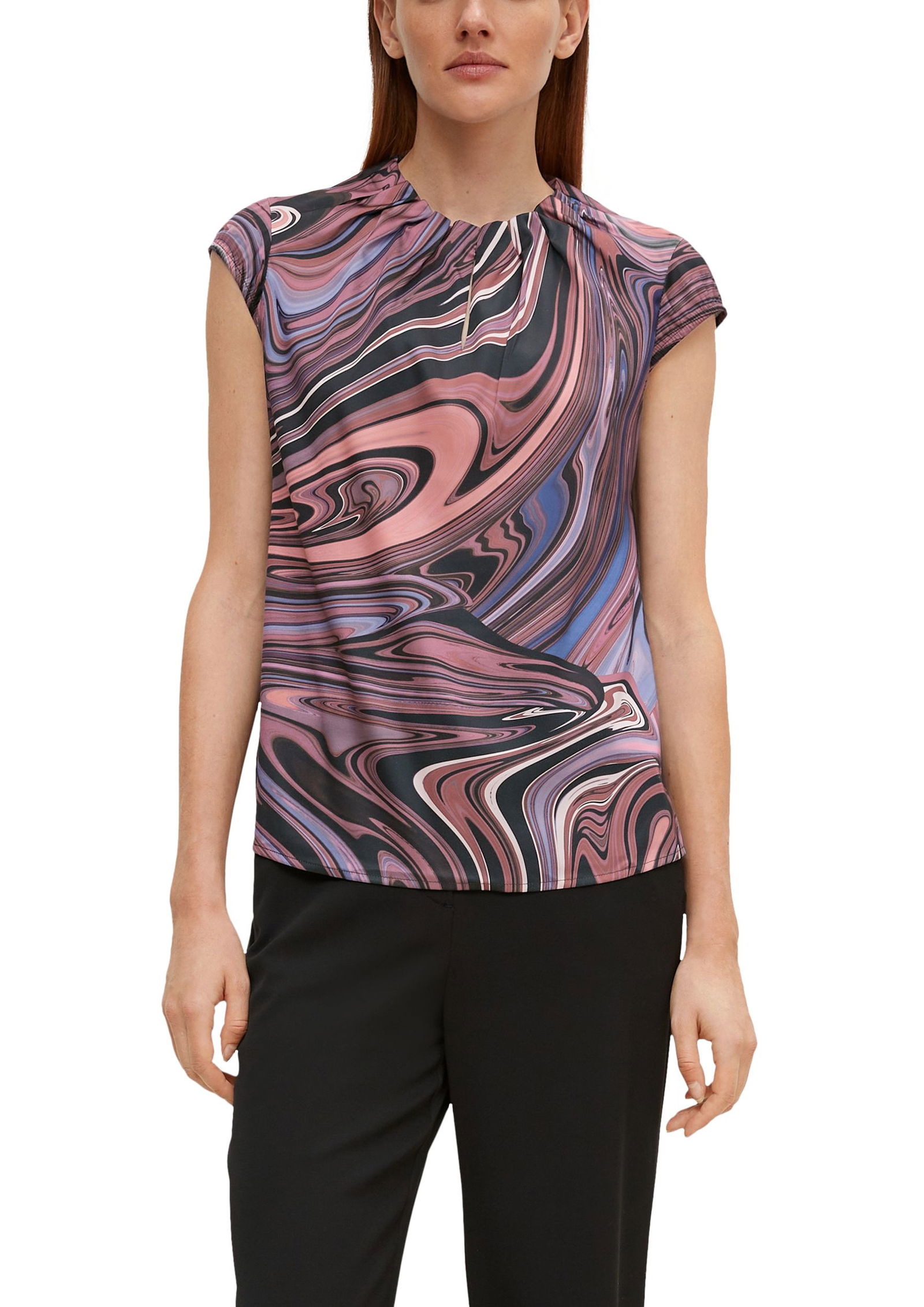Comma Druckbluse
