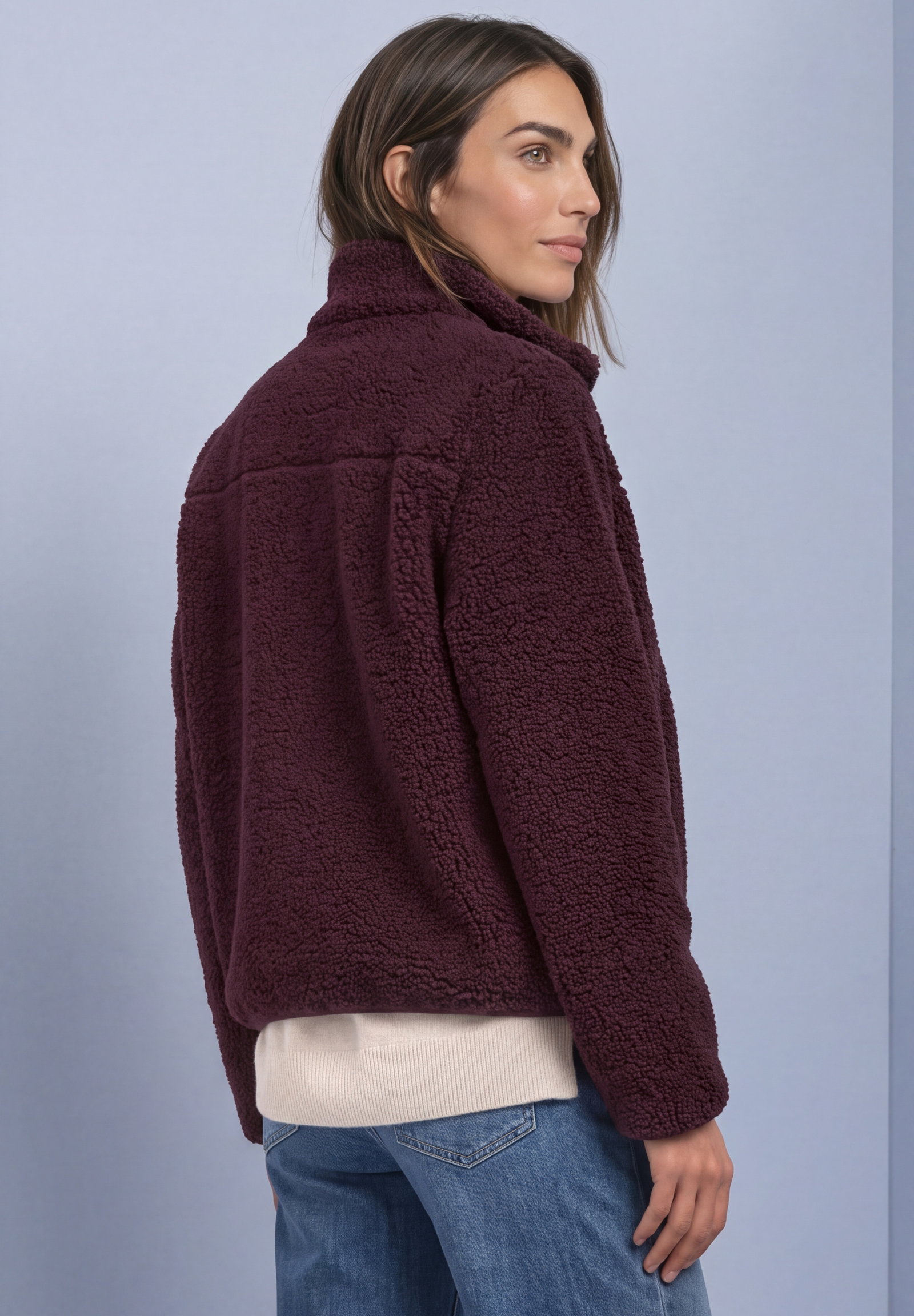 Short Teddy Jkt, rustic rouge #4