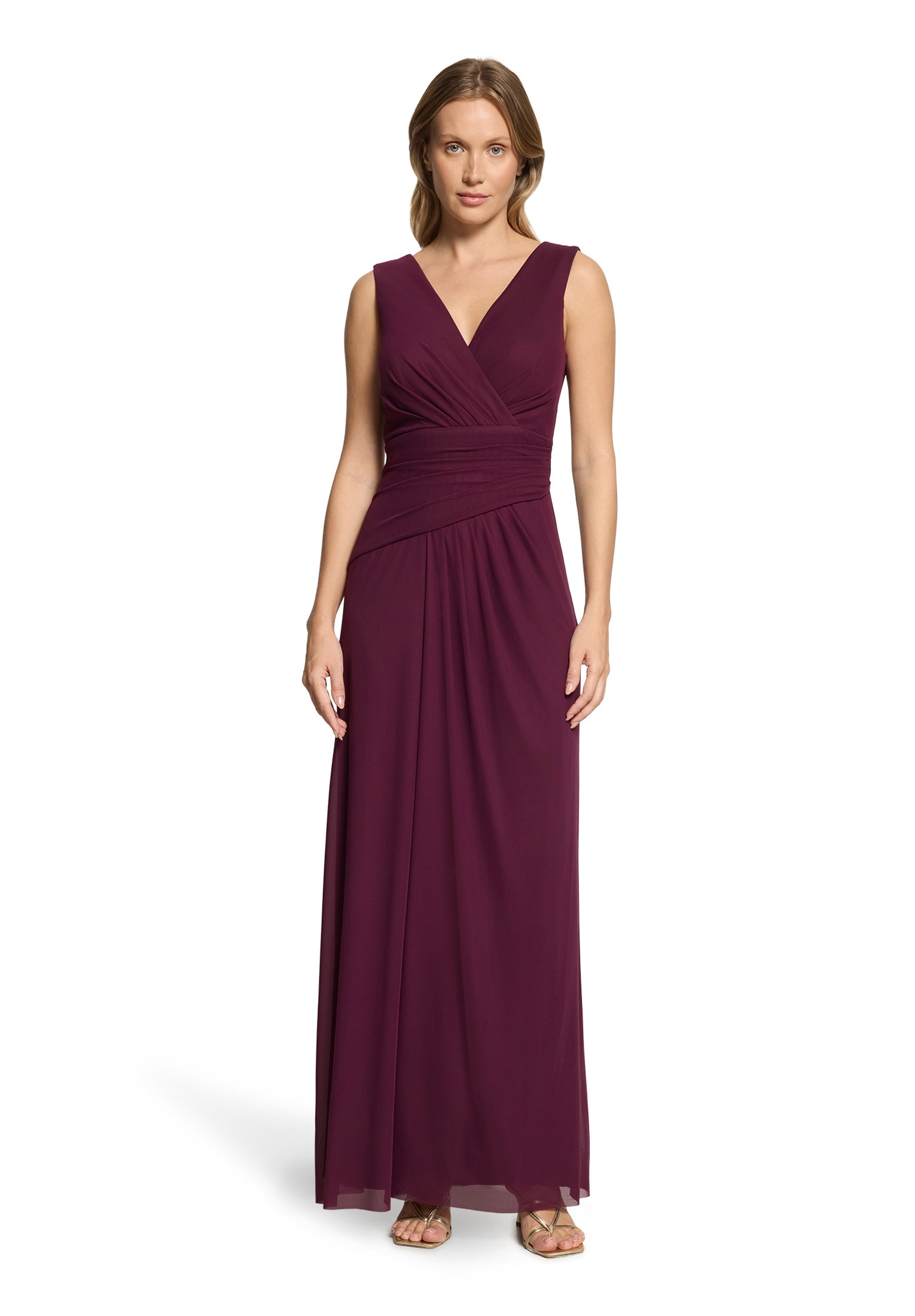 Kleid Lang ohne Arm, Strong Aubergine #3