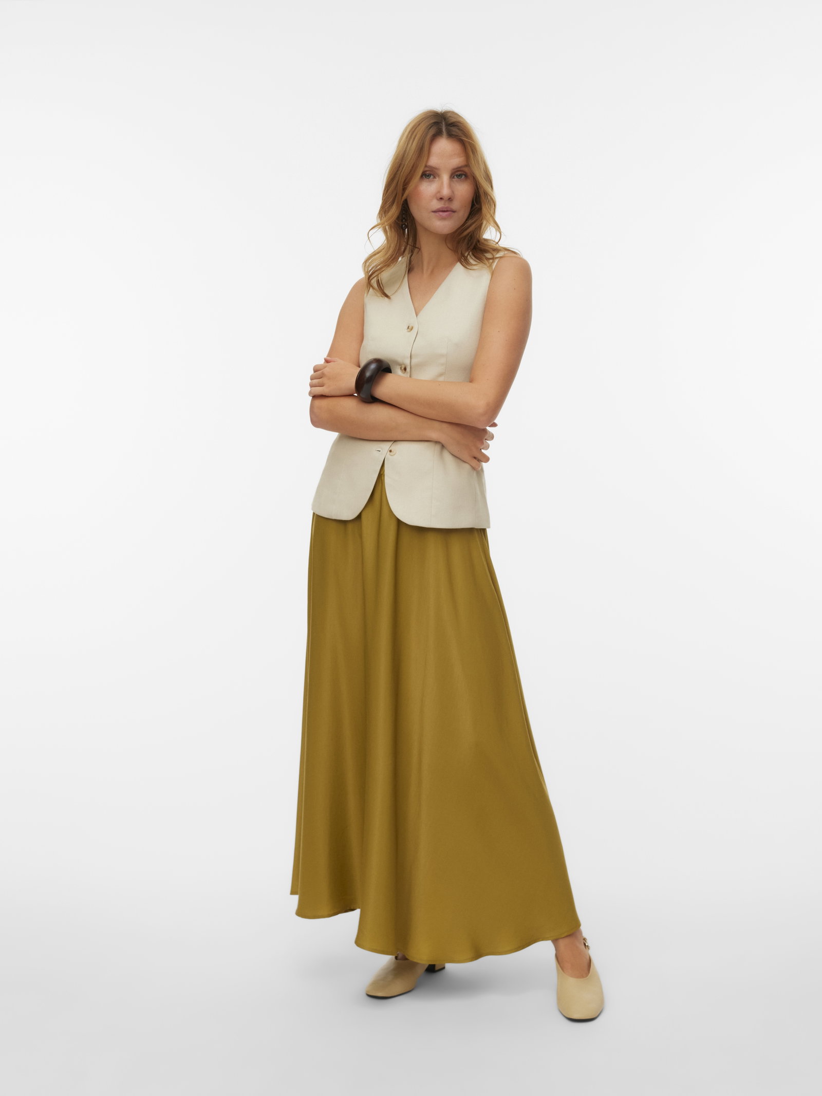 VMMIRA ANKLE SKIRT WVN, Willow #2
