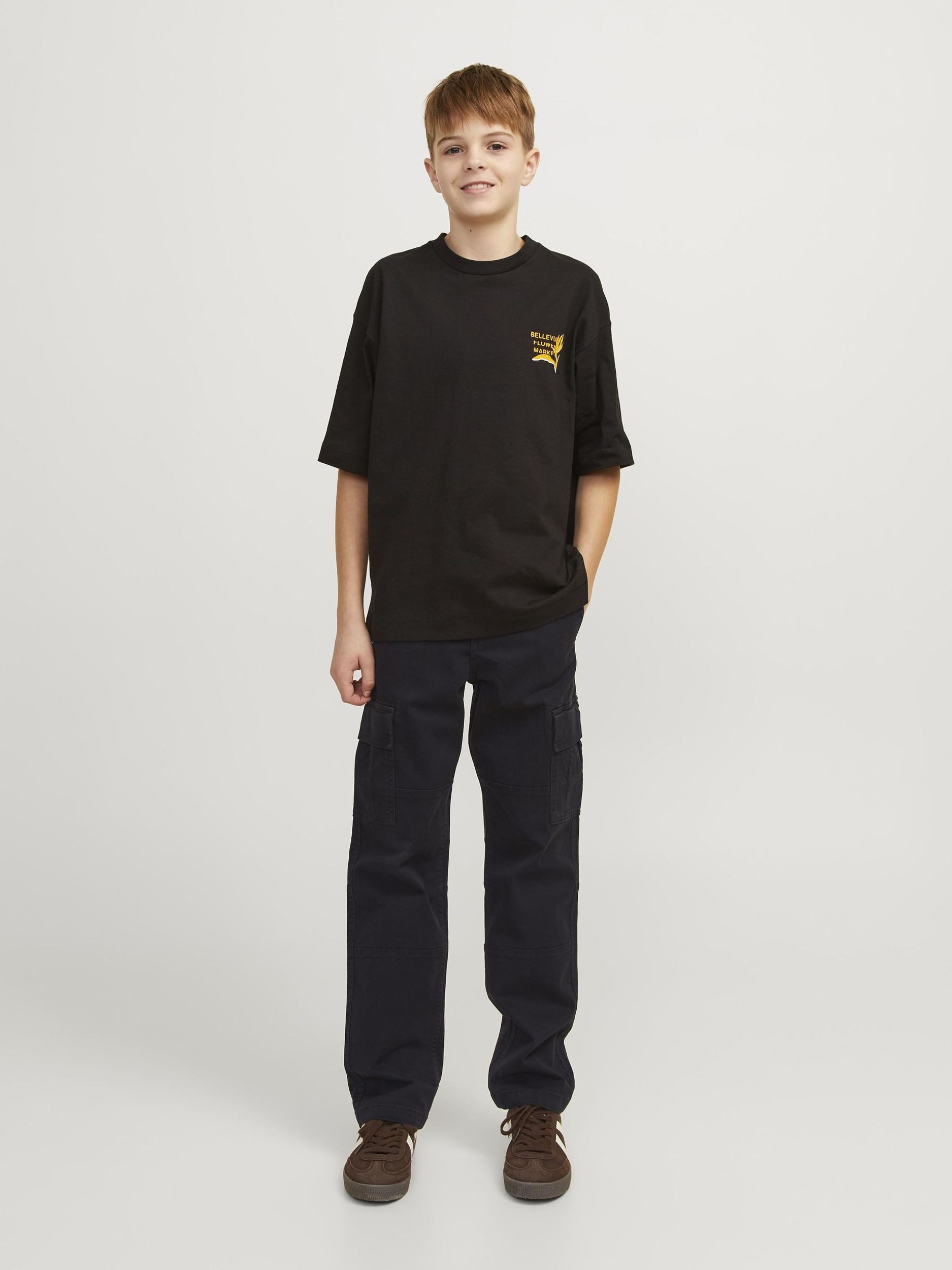 Jack&Jones |  JPSTKANE JJHARLOW CARGO NOOS JNR | 146 | black