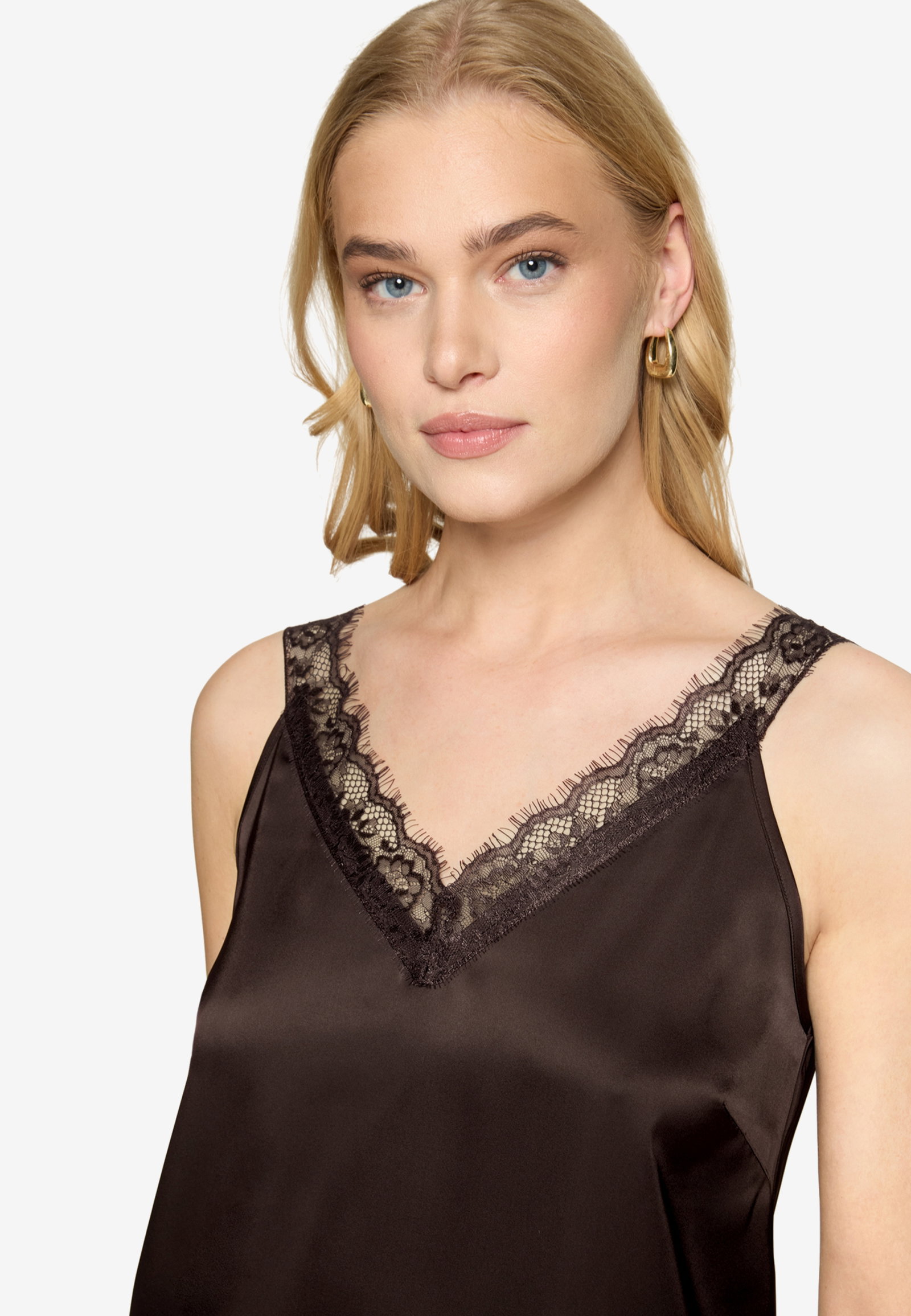Bluse Kurz ohne Arm, Chocolate Plum #9