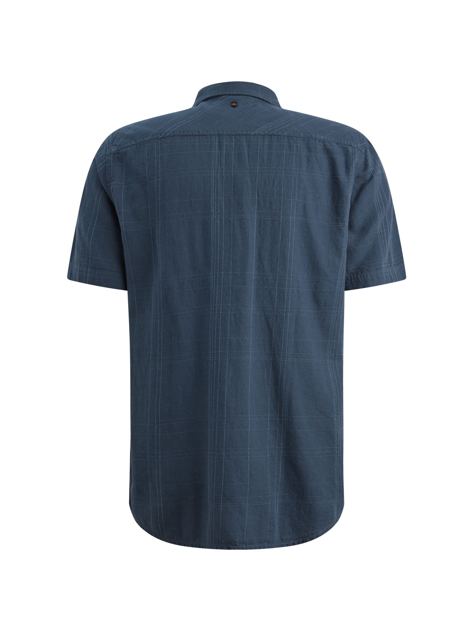 Short Sleeve Shirt Slubgrid, Bijou Blue #2