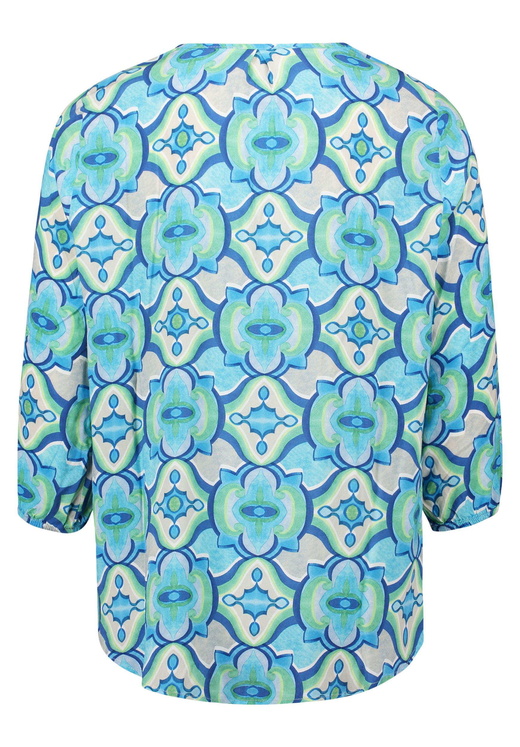 Cartoon |  Cartoon Druckbluse  | 36 | green/blue