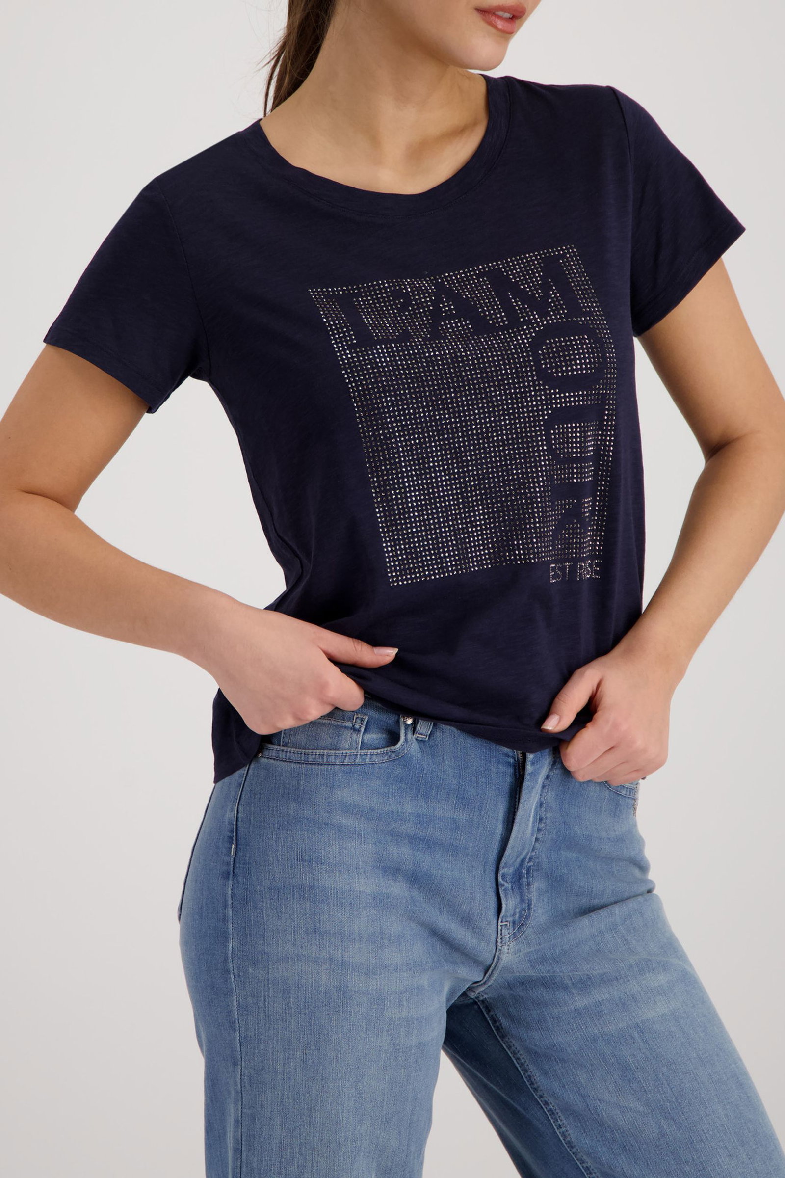 Monari |  T-Shirt, french rose | 44 | marine