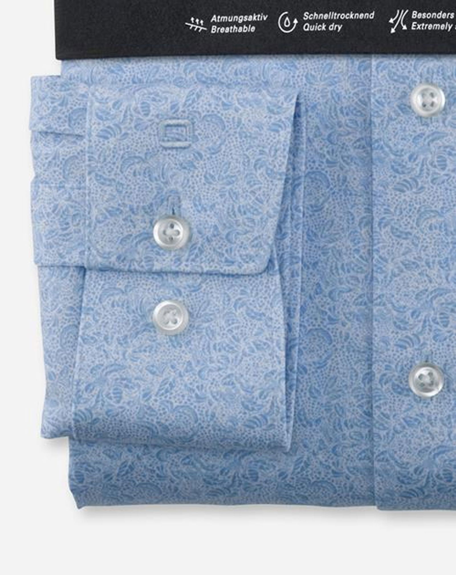 Olymp |  Olymp Hemd Modern Fit  | 45 | bleu