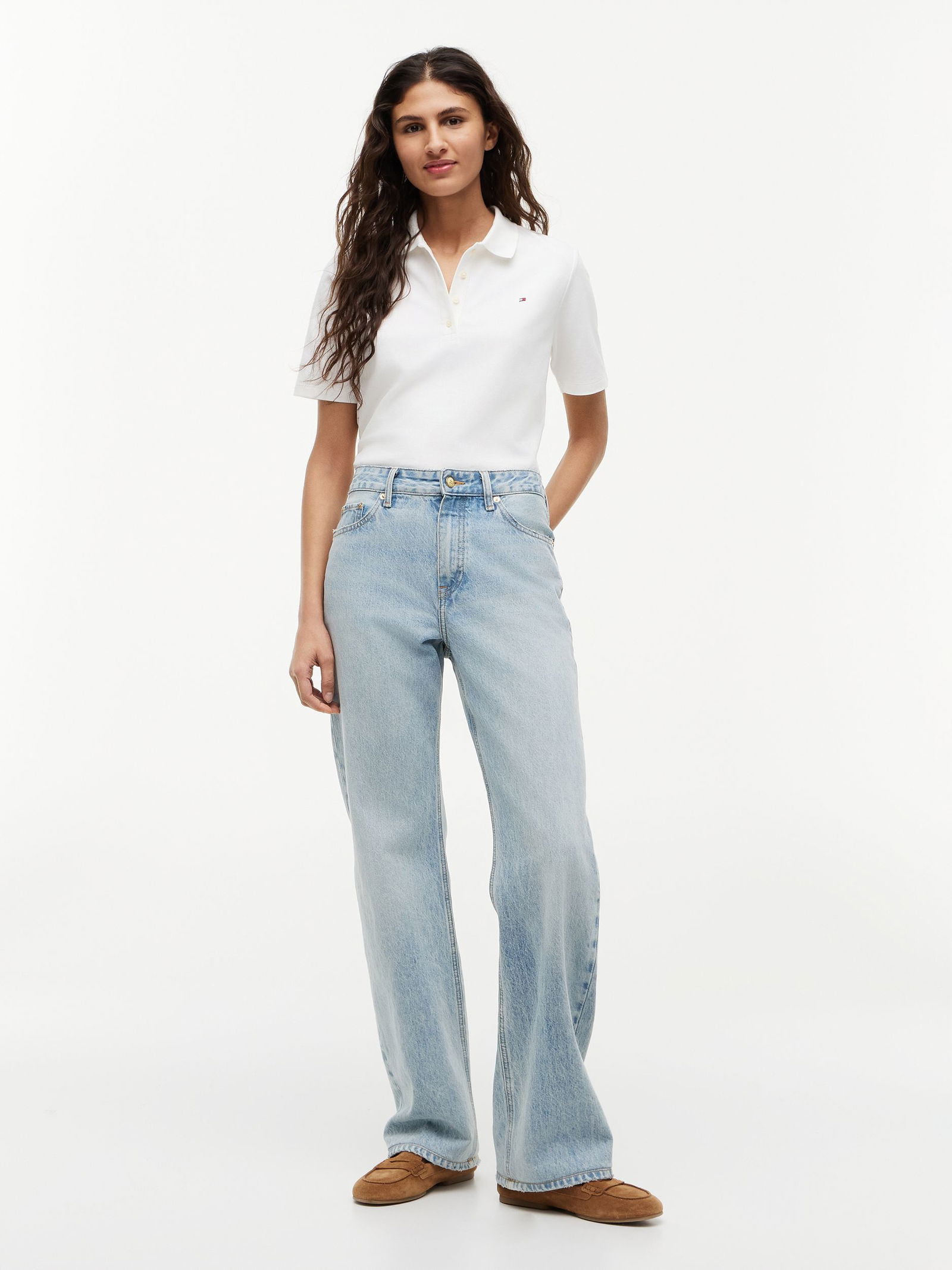 Tommy Hilfiger |  Tommy Hilfiger Poloshirt  | XXL | ecru