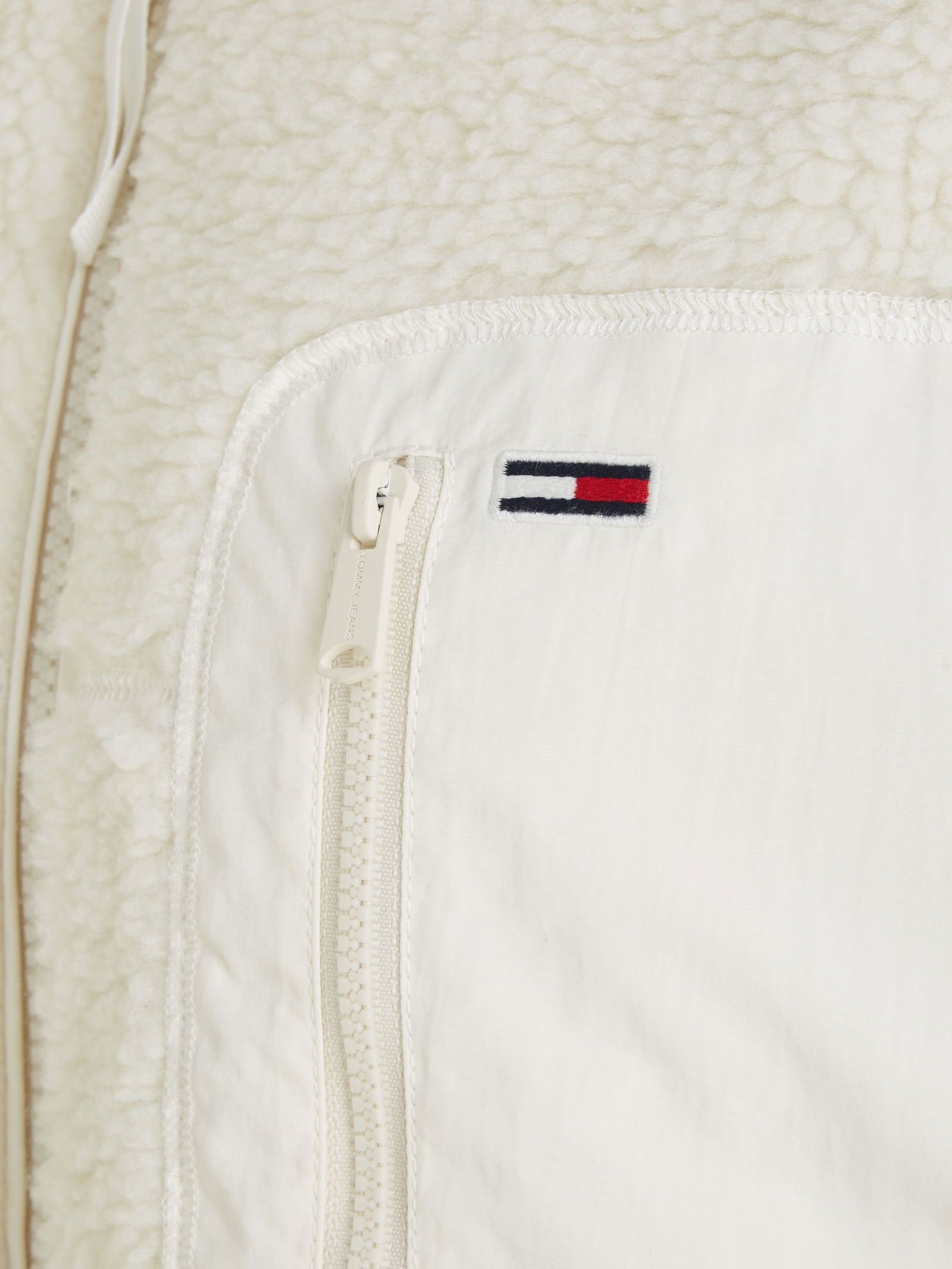 Tommy Jeans |  TJW CASUAL SHERPA JACKET | XS | ancient white