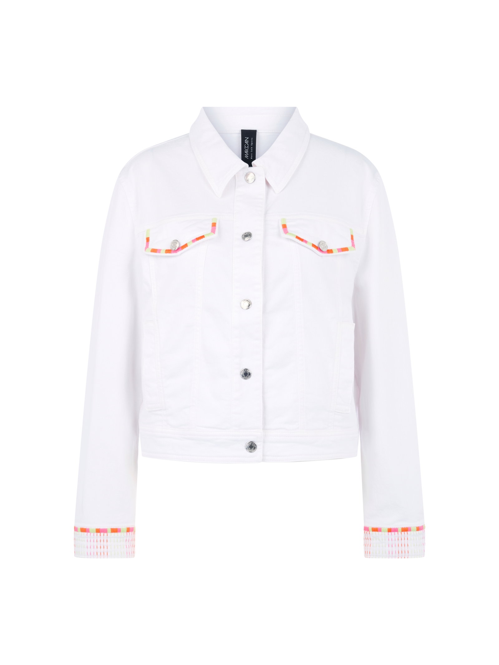 Marc Cain Jeansjacke mit bunten Stickereien #1