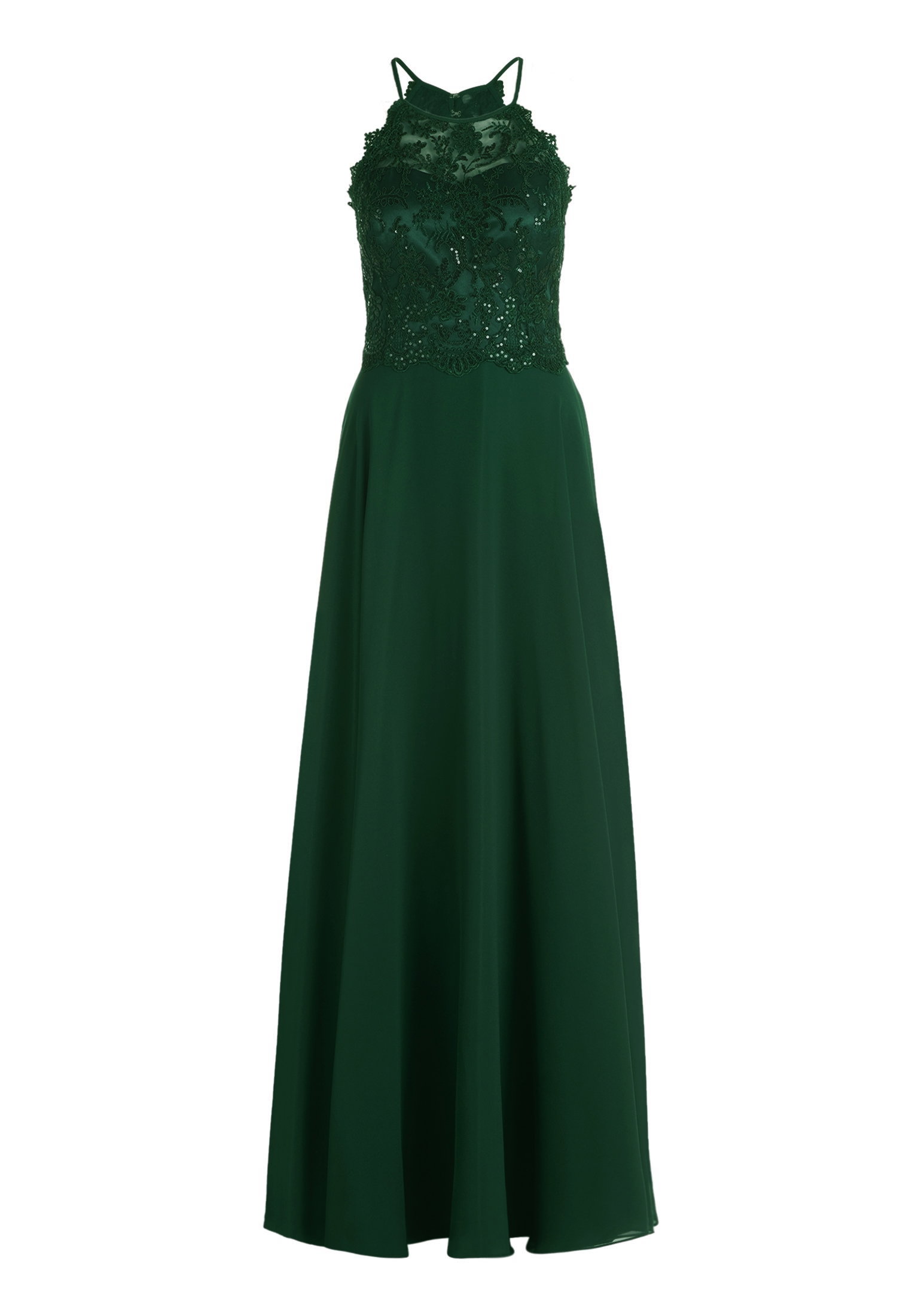 Kleid Lang ohne Arm, Dark Moss #1