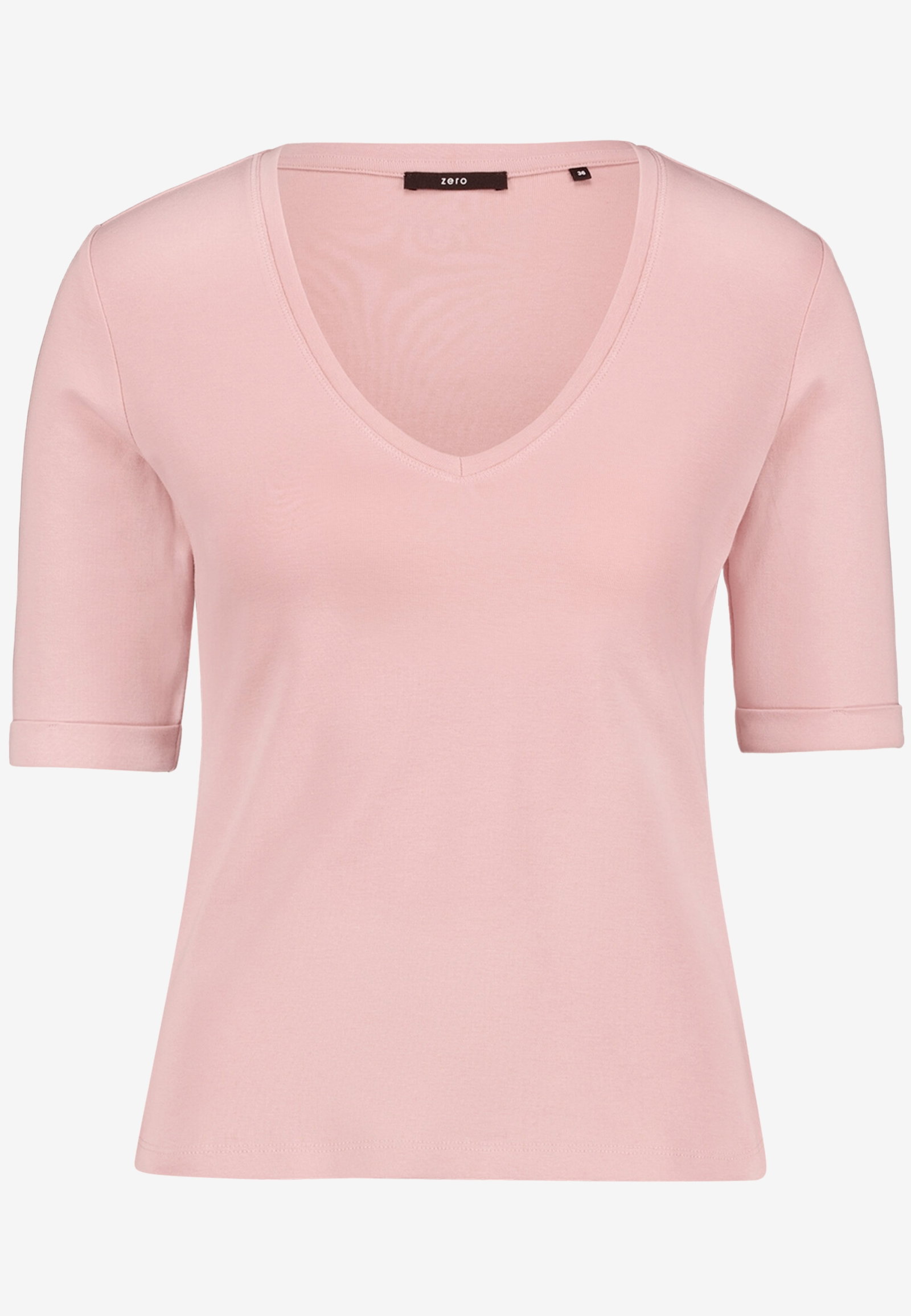 Basic-T-Shirt mit V-Ausschnitt #1