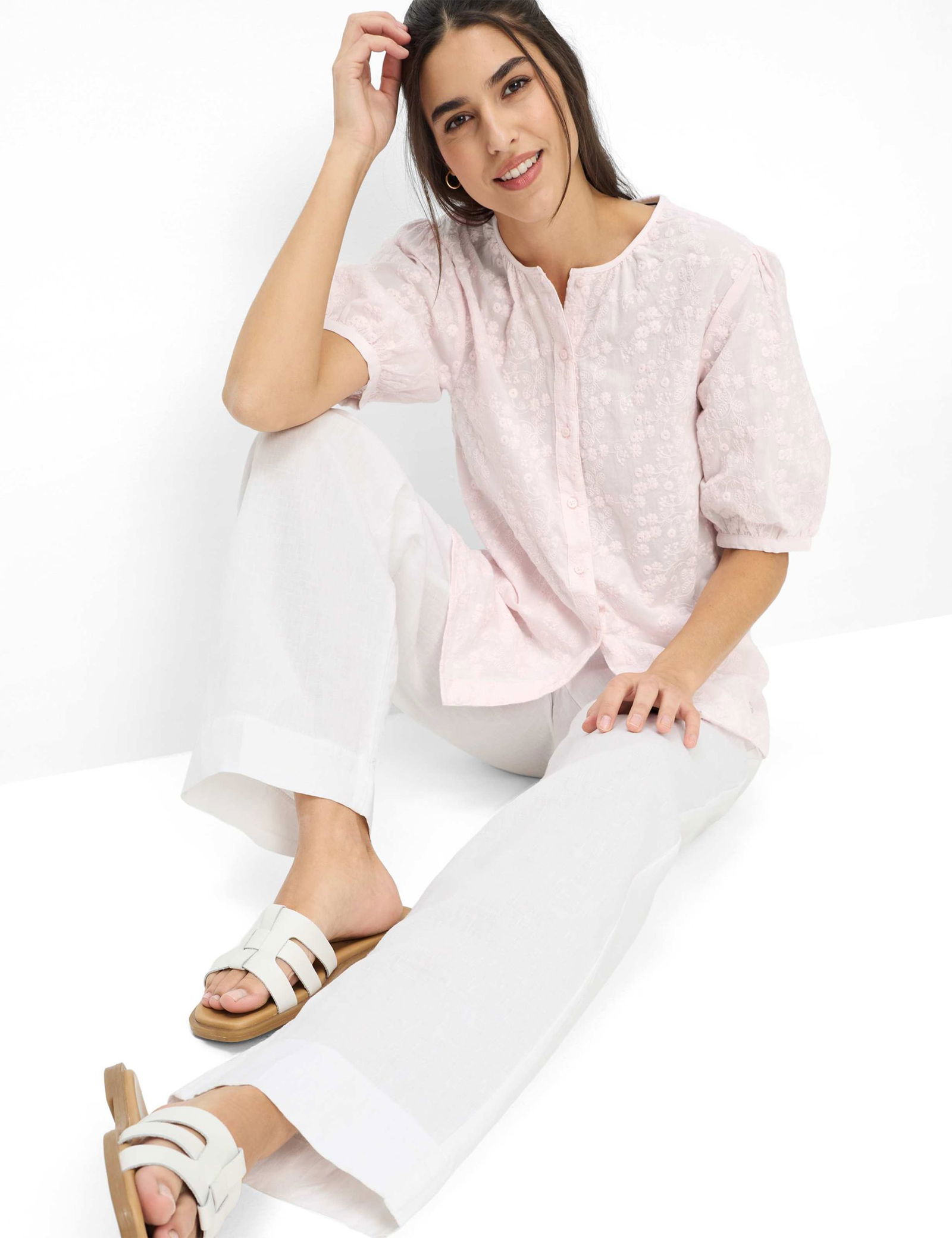 Brax |  Brax Leinenhose  | 48 | white