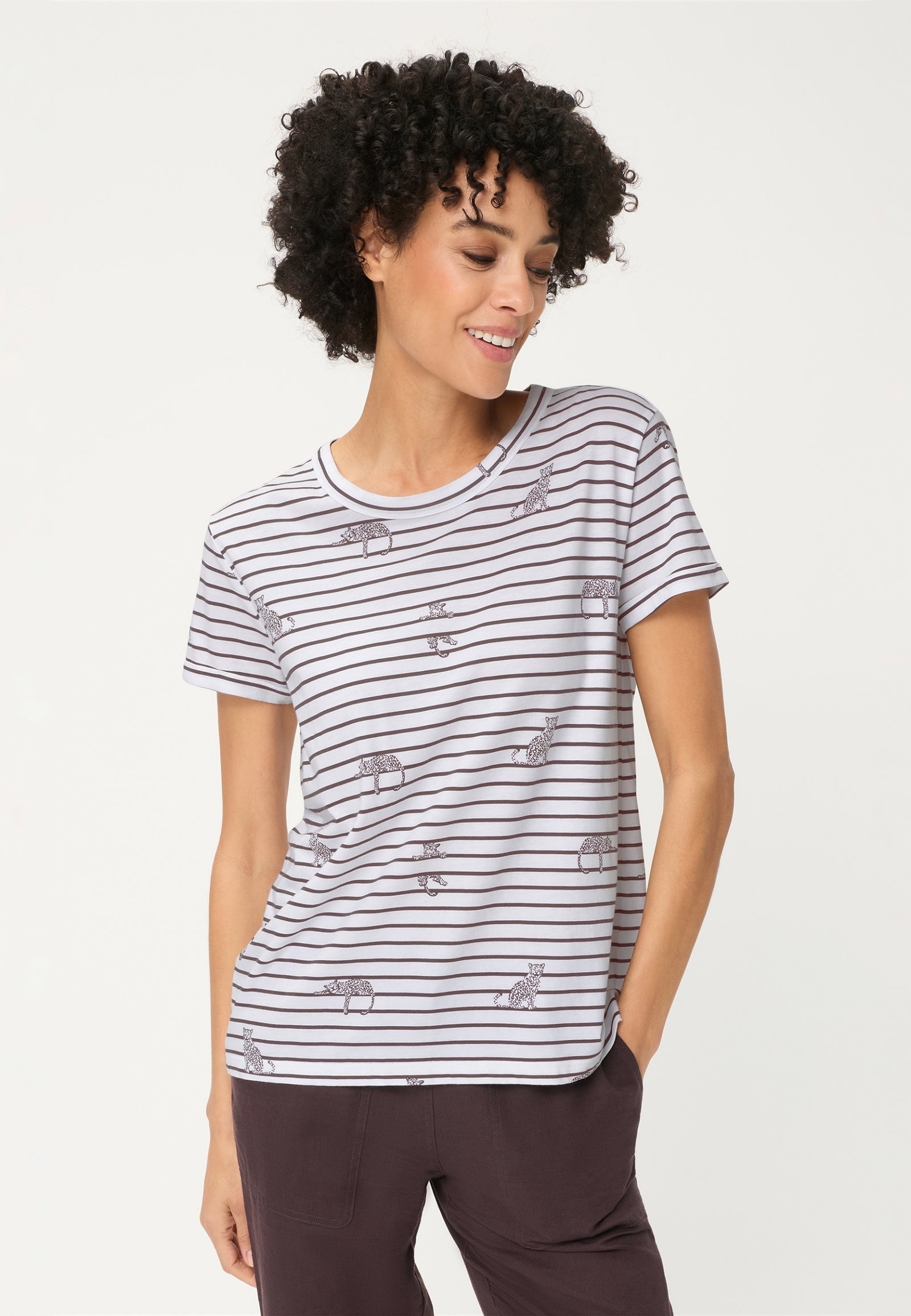 T-Shirt Short Sleeves, Dark Brown #3