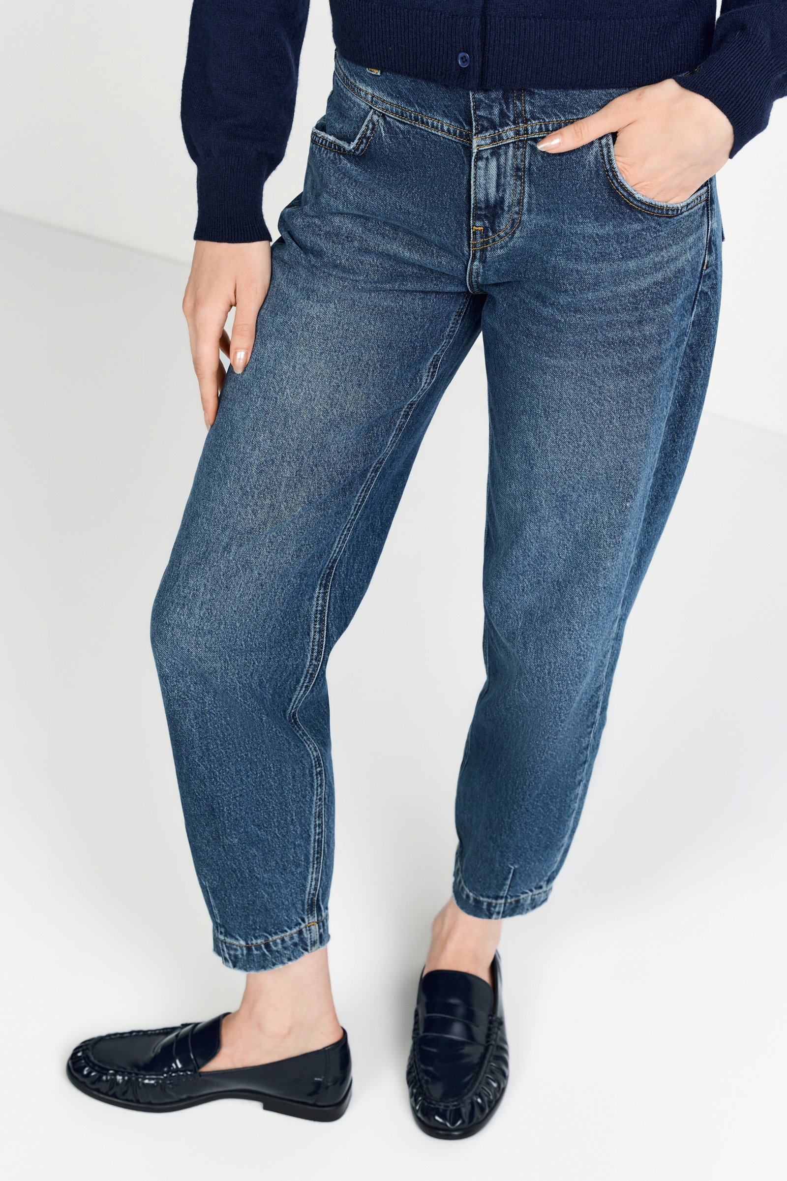 Slouchy Dark Blue Denim, denim blue #3