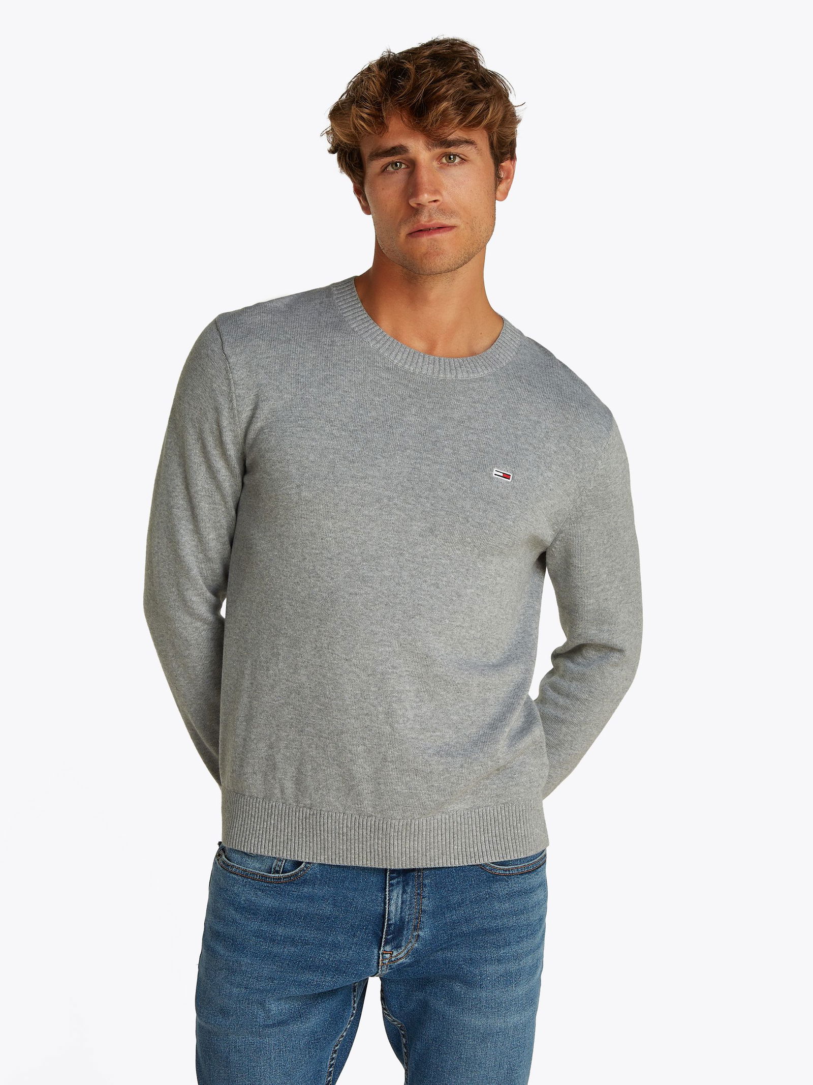 Tommy jeans jumper grey hotsell