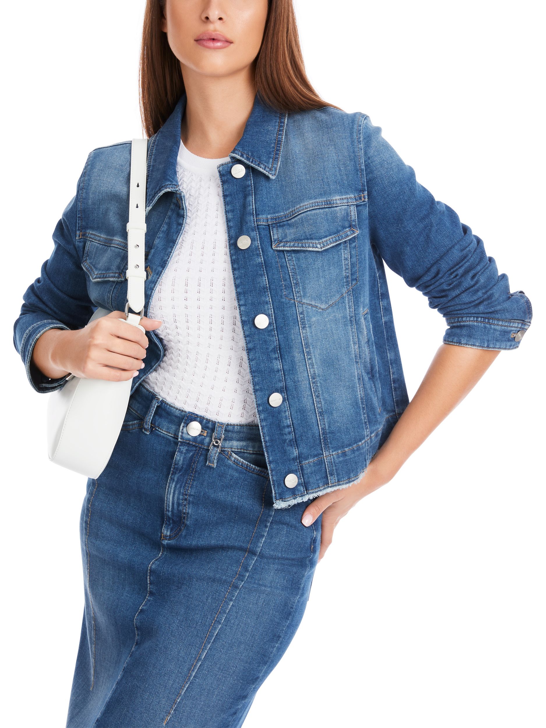 Marc Cain Additions |  Marc Cain Additions Jeansjacke  | 42 | blue denim