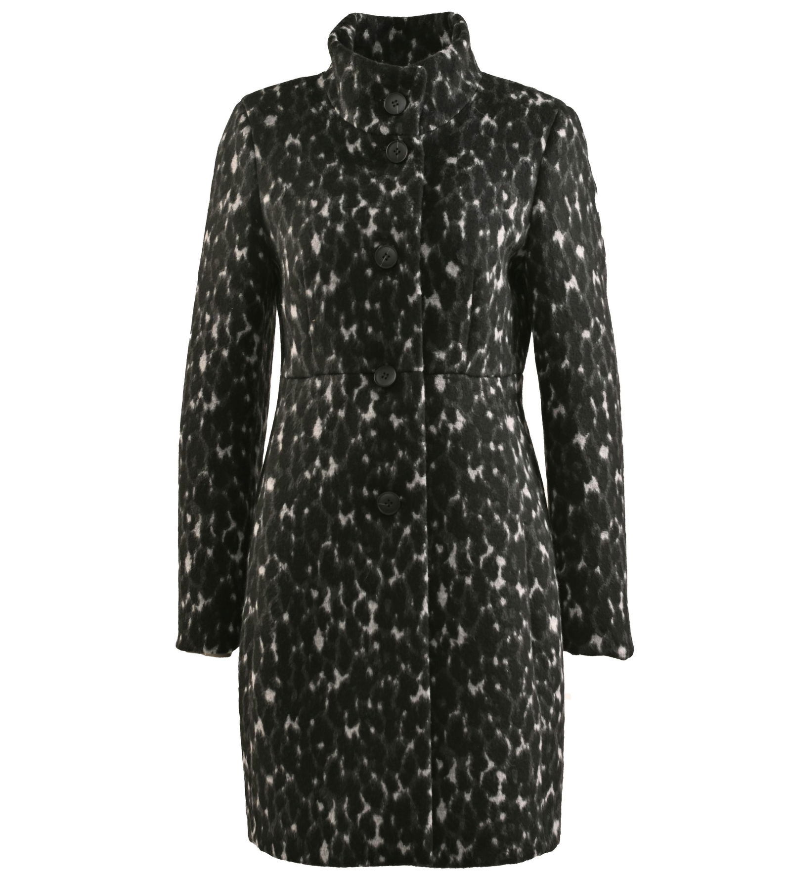 Fuchs Schmitt Wollmantel black/white 48 NEW-815491