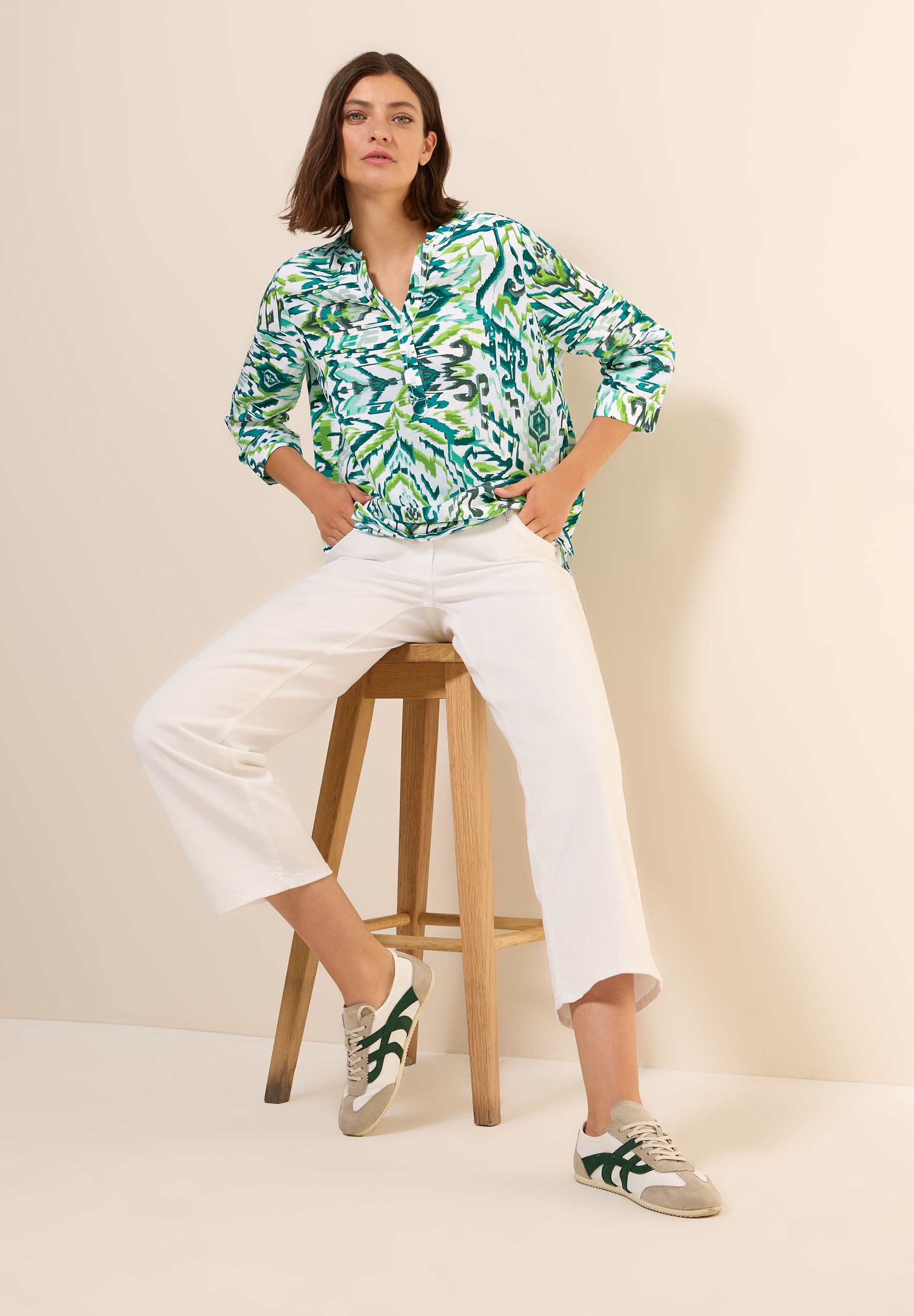 CECIL |  CECIL Bluse aus Leinen  | XL | 11231_36250