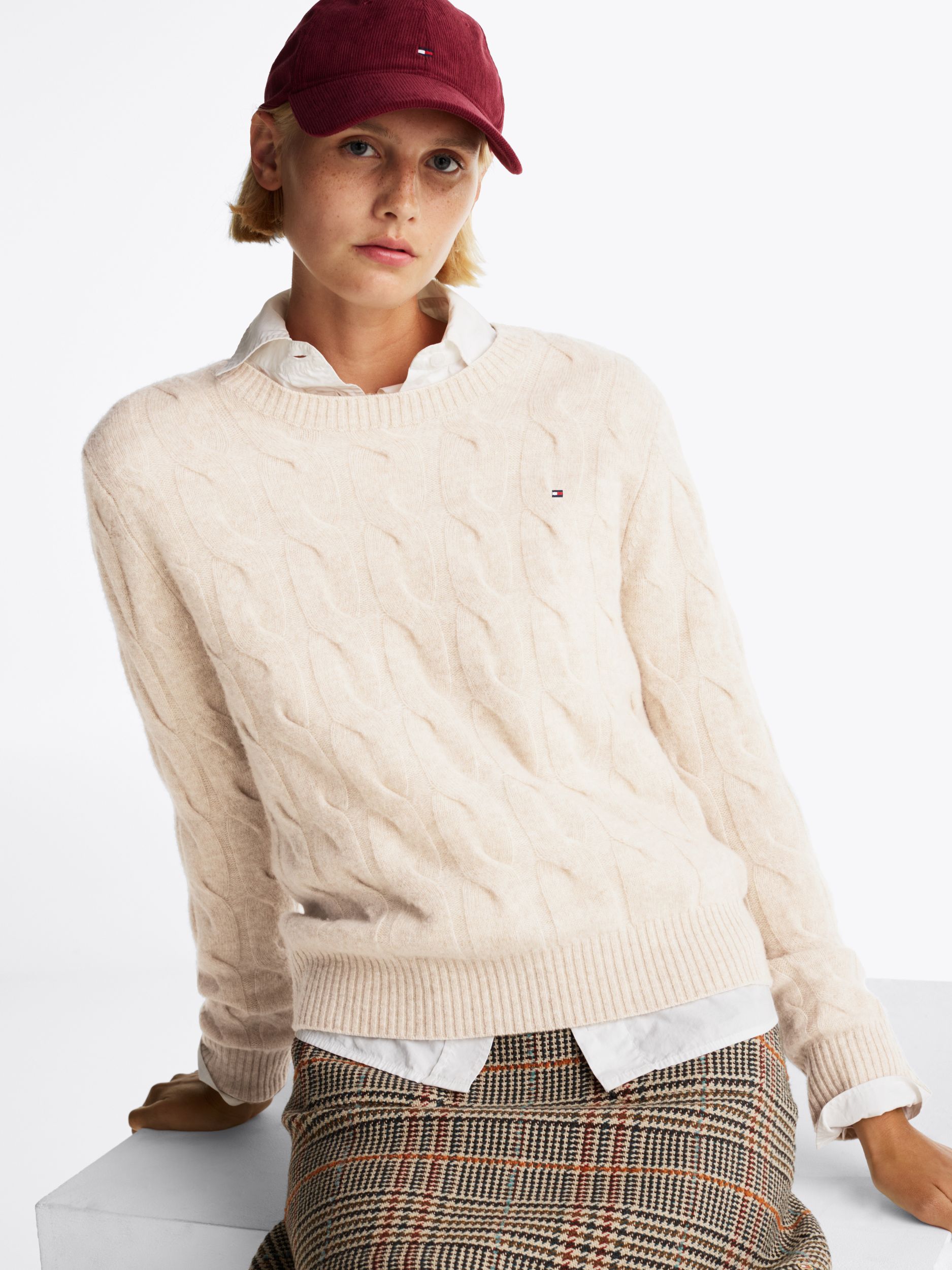 Tommy Hilfiger |  Tommy Hilfiger Pullover  | L | classic beige heather