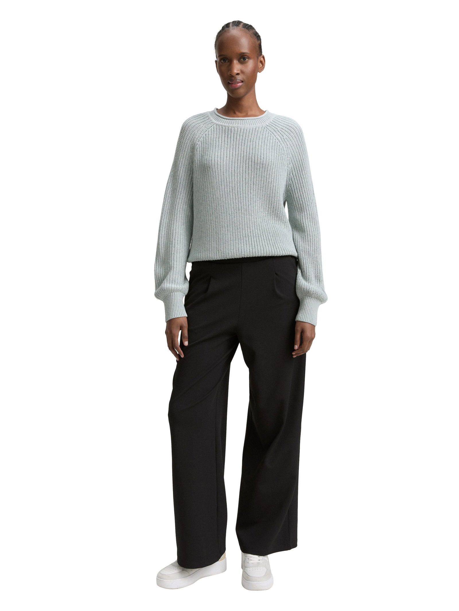 crew neck pullover, Silver Cloud Blue Melange #3
