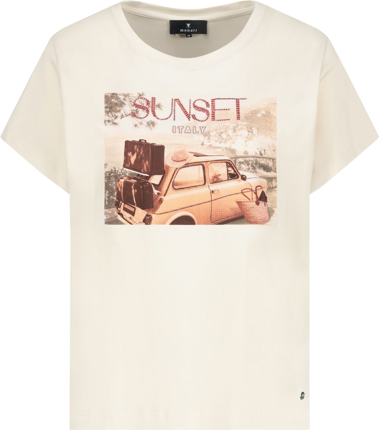 Monari |  T-Shirt, marble | 36 | moon