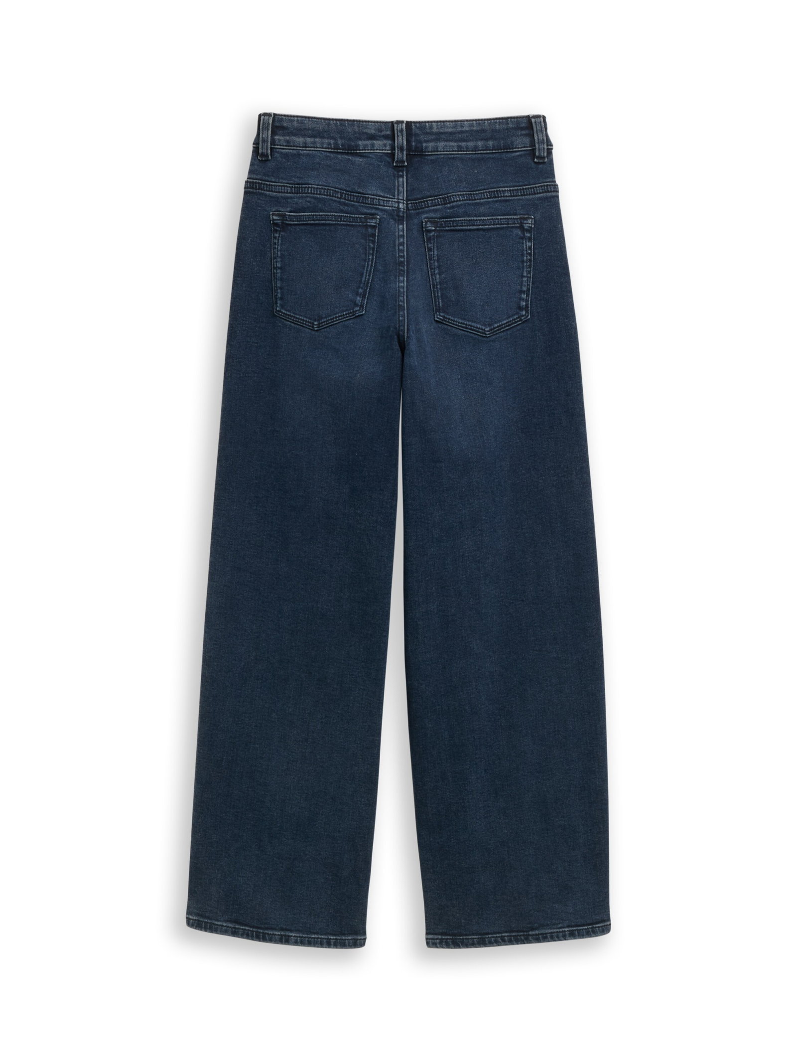 wide leg denim, dark stone blue black denim #2