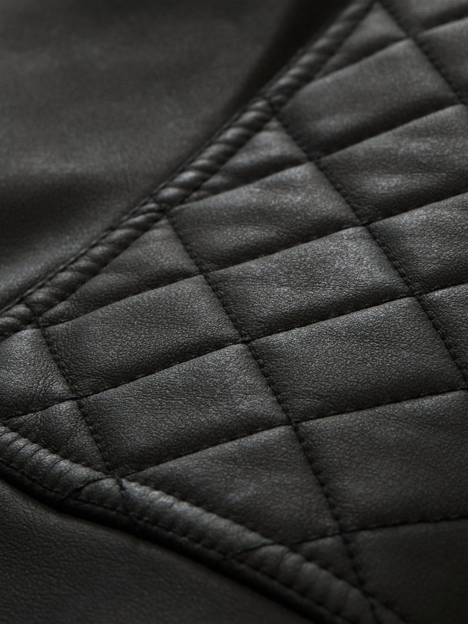 faux velour touch leather jack, Black #2