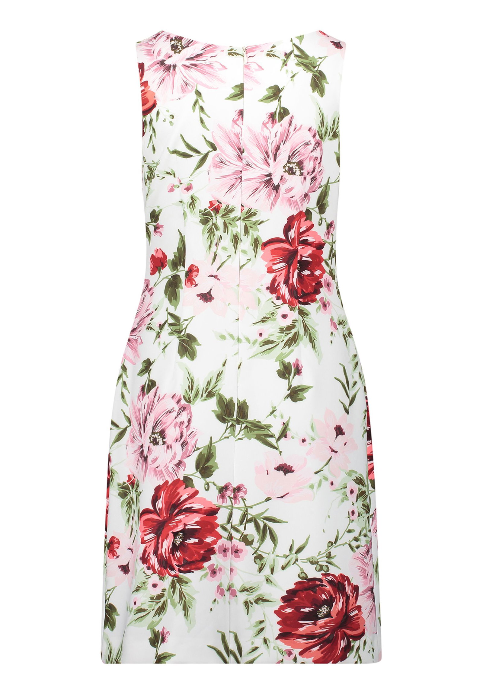 | Kleid Kurz ohne Arm, White/Red | 42